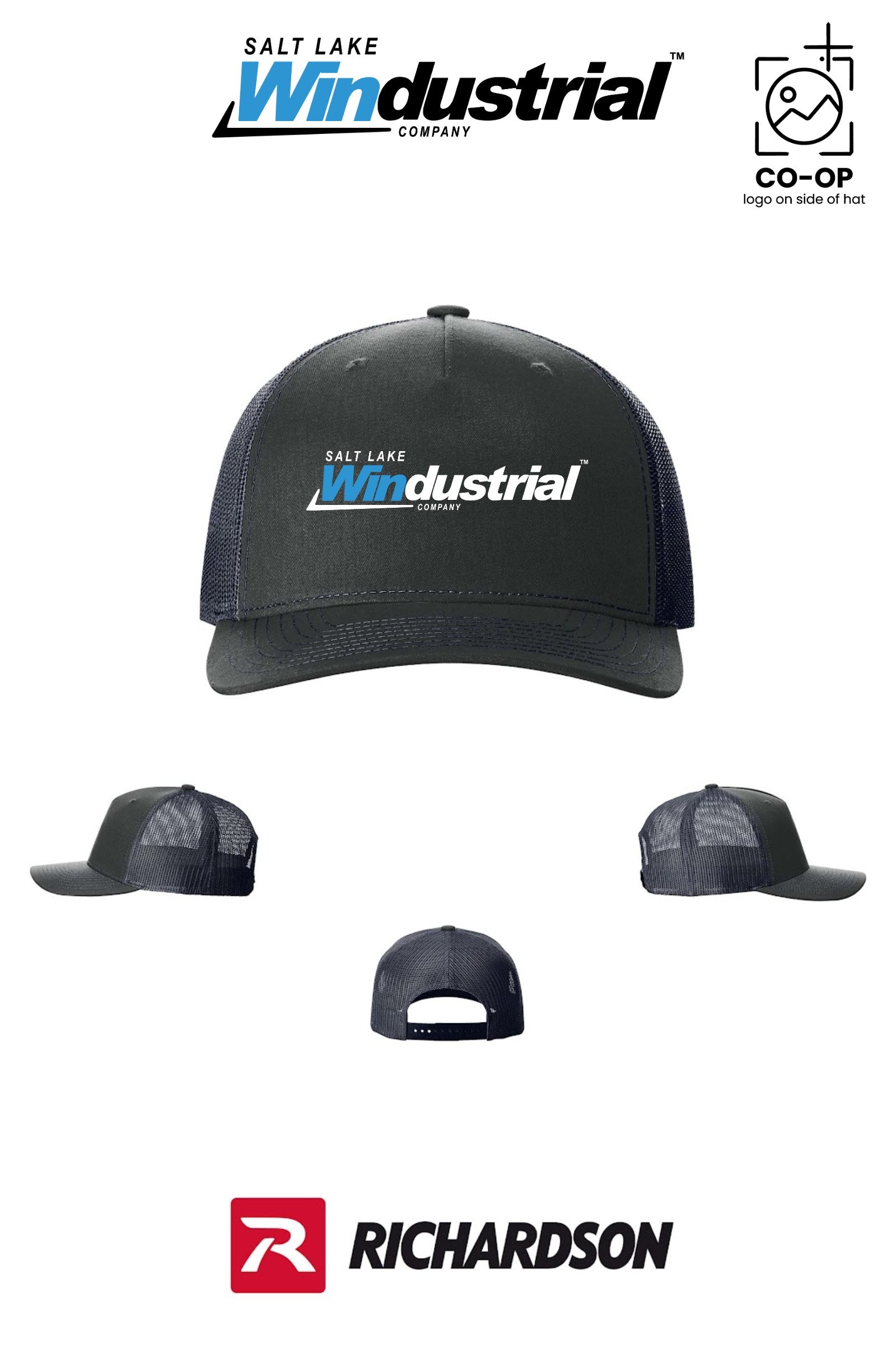 Richardson 112FP Five-Panel Trucker - Salt Lake Windustrial