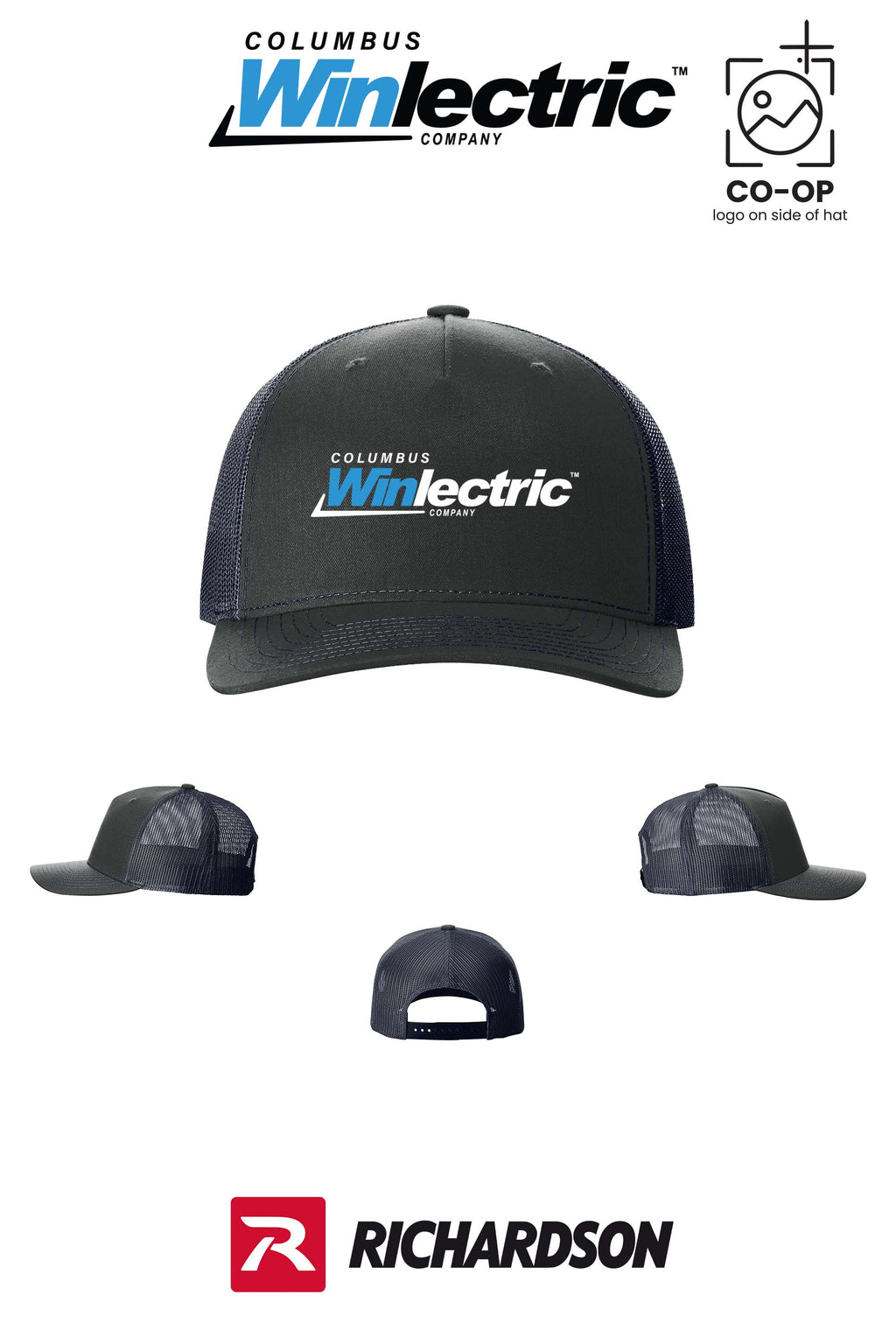 Richardson 112FP Five-Panel Trucker - Columbus Winlectric