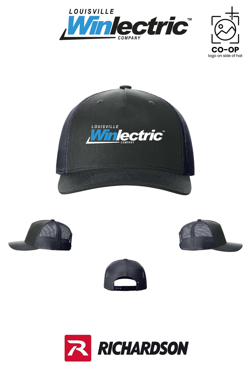 Richardson 112FP Five-Panel Trucker - Louisville Winlectric
