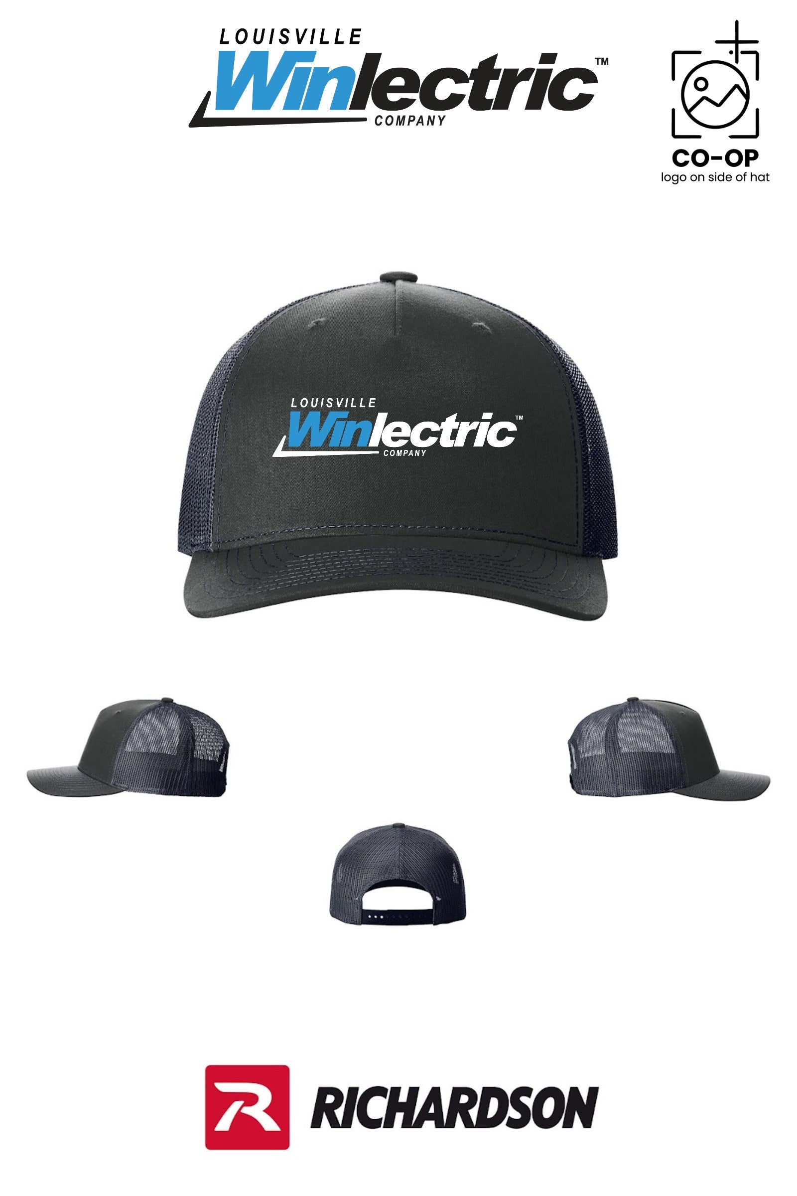 Richardson 112FP Five-Panel Trucker - Louisville Winlectric