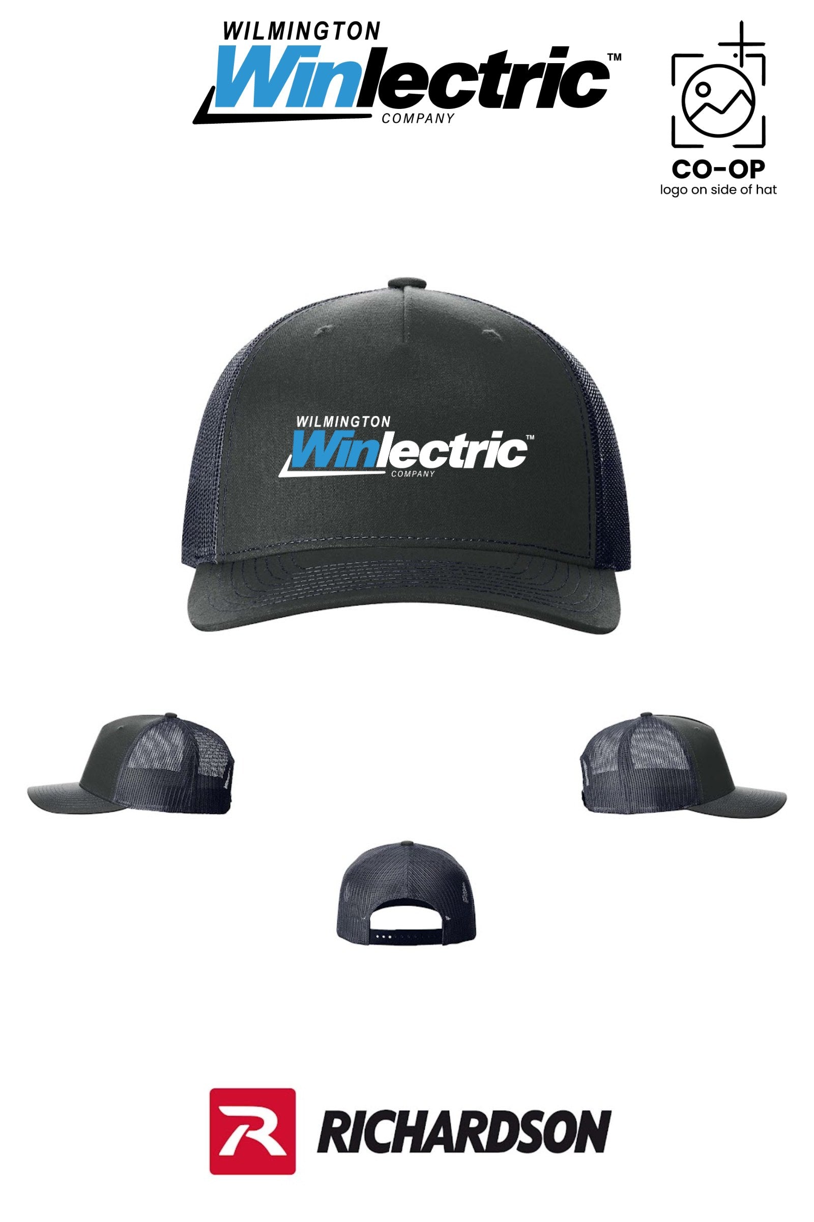 Richardson 112FP Five-Panel Trucker - Wilmington Winlectric