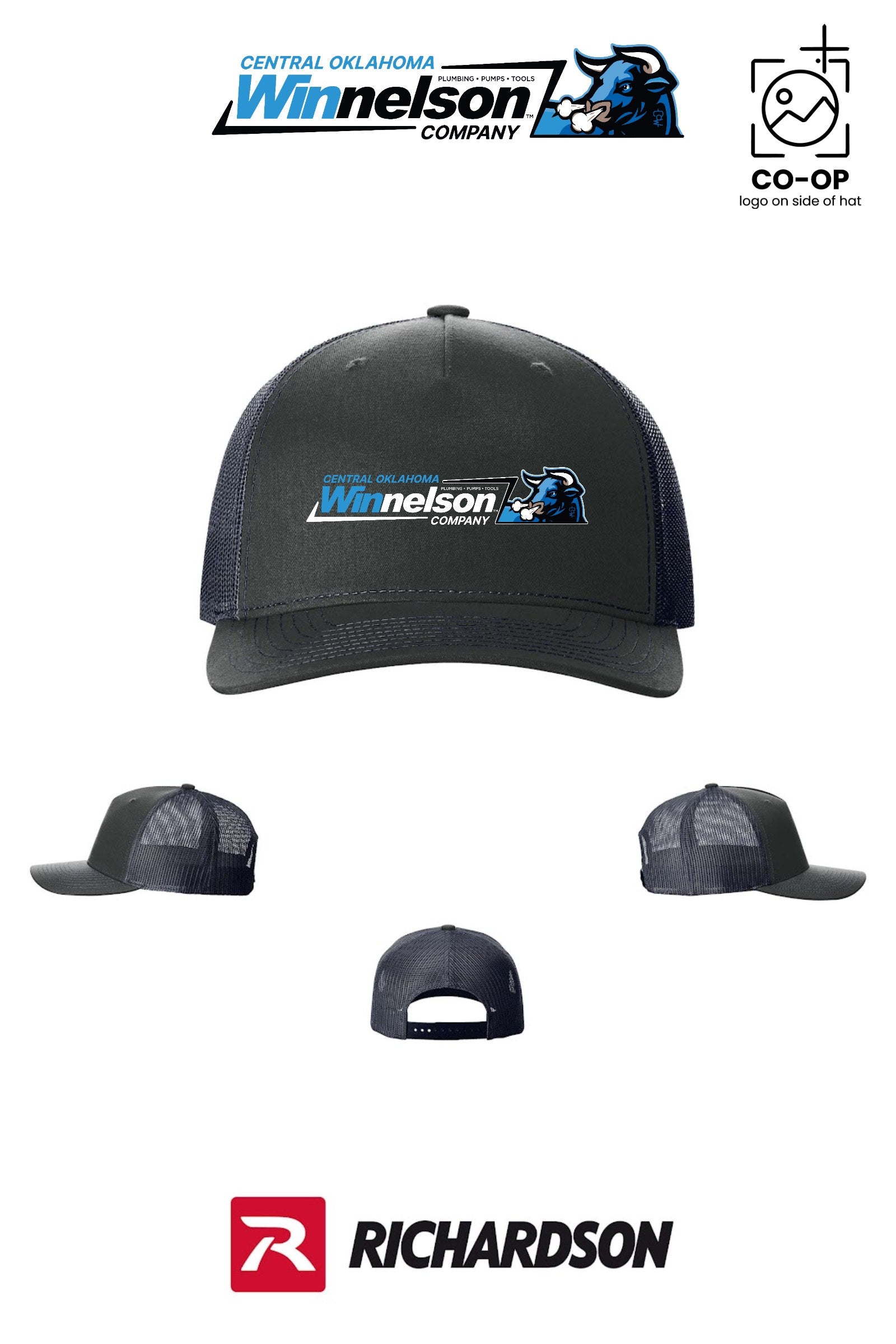 Richardson 112FP Five-Panel Trucker - Winnelson Central Oklahoma
