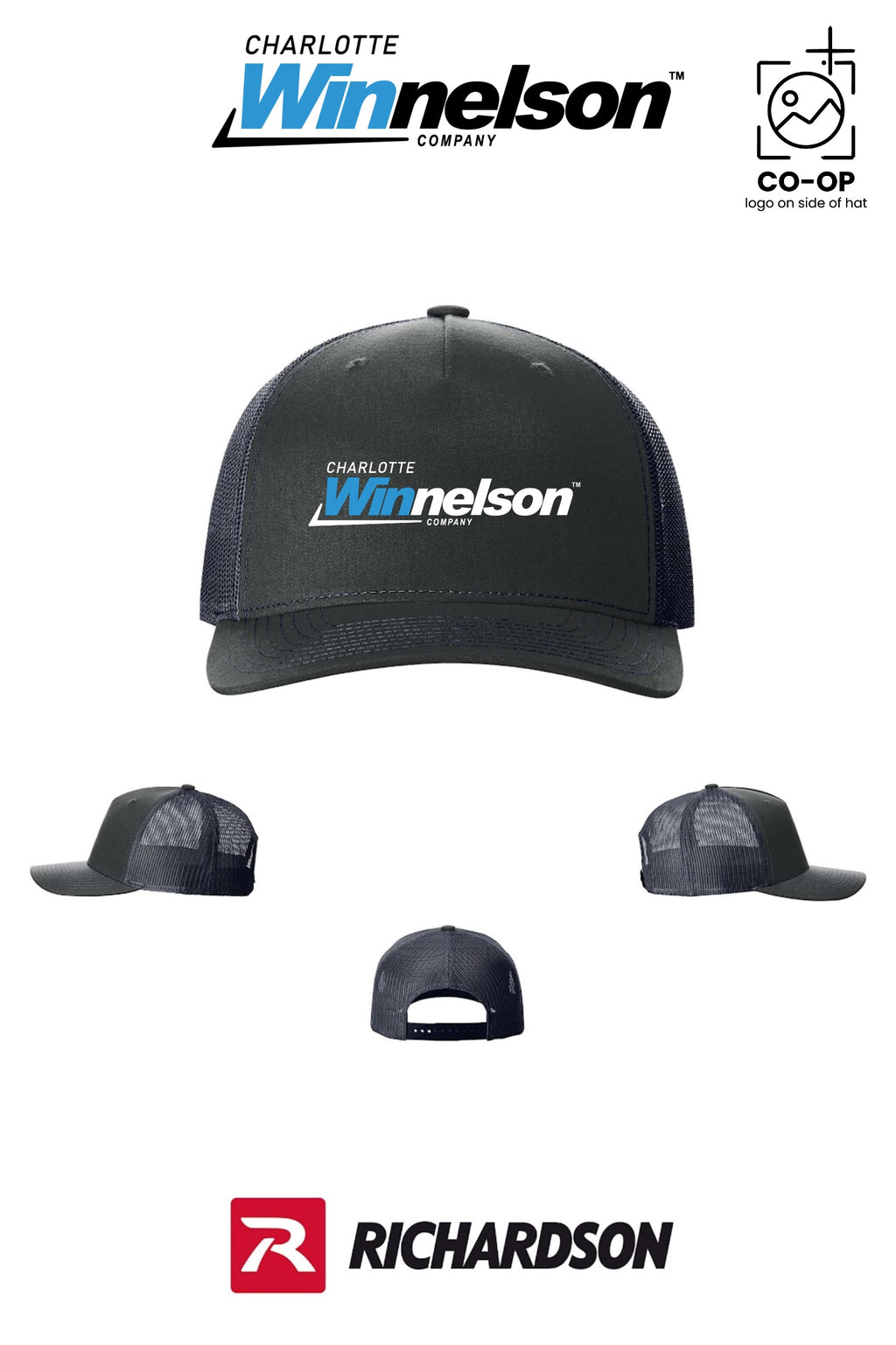 Richardson 112FP Five-Panel Trucker - Charlotte Winnelson