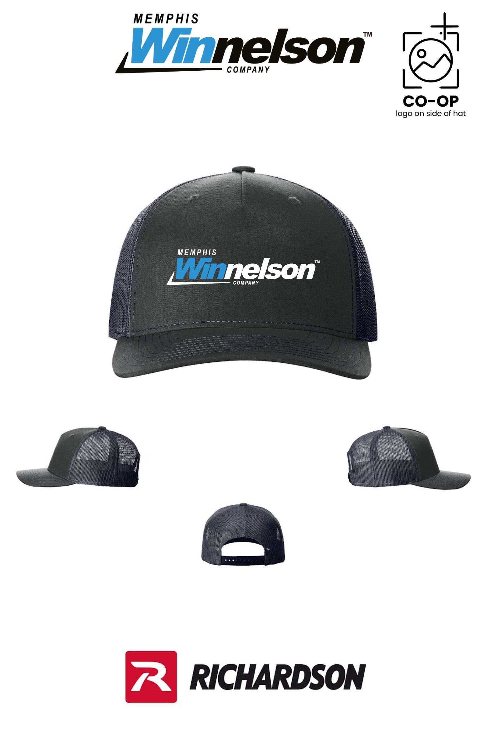 Richardson 112FP Five-Panel Trucker - Memphis Winnelson