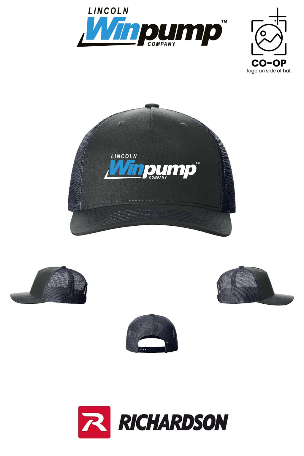 Richardson 112FP Five-Panel Trucker - Lincoln Winpump