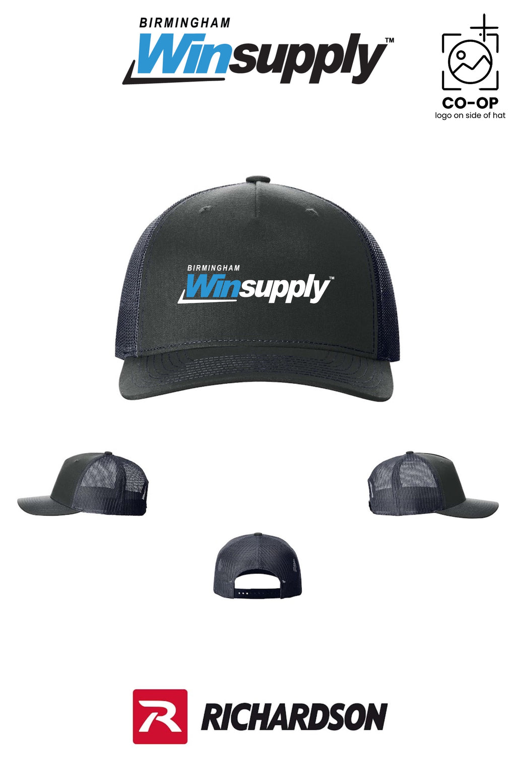 Richardson 112FP Five-Panel Trucker - Birmingham Winsupply