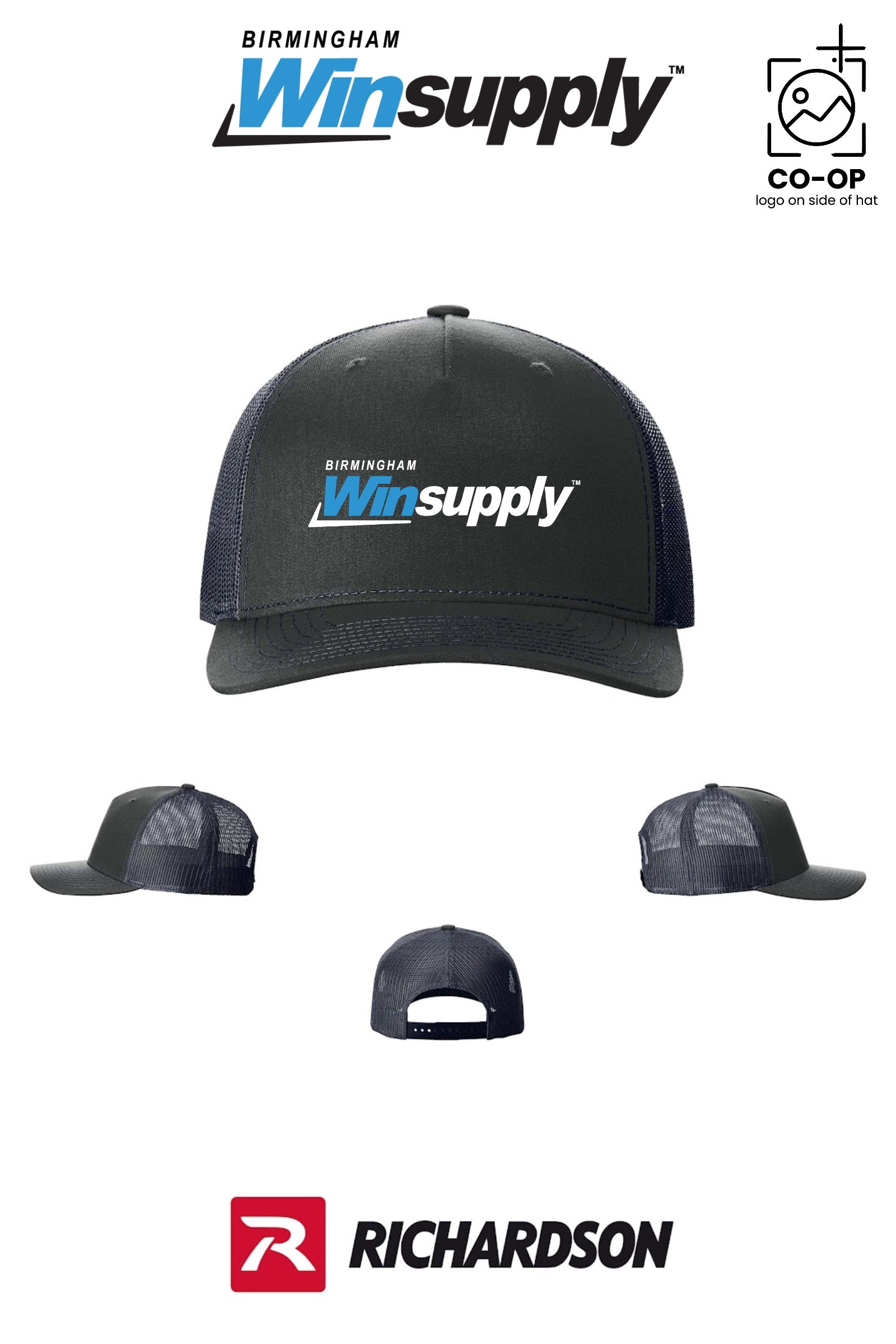 Richardson 112FP Five-Panel Trucker - Birmingham Winsupply