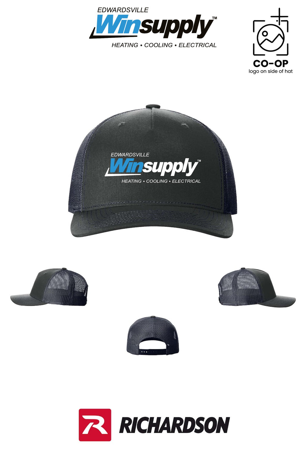 Richardson 112FP Five-Panel Trucker - Edwardsville Winsupply