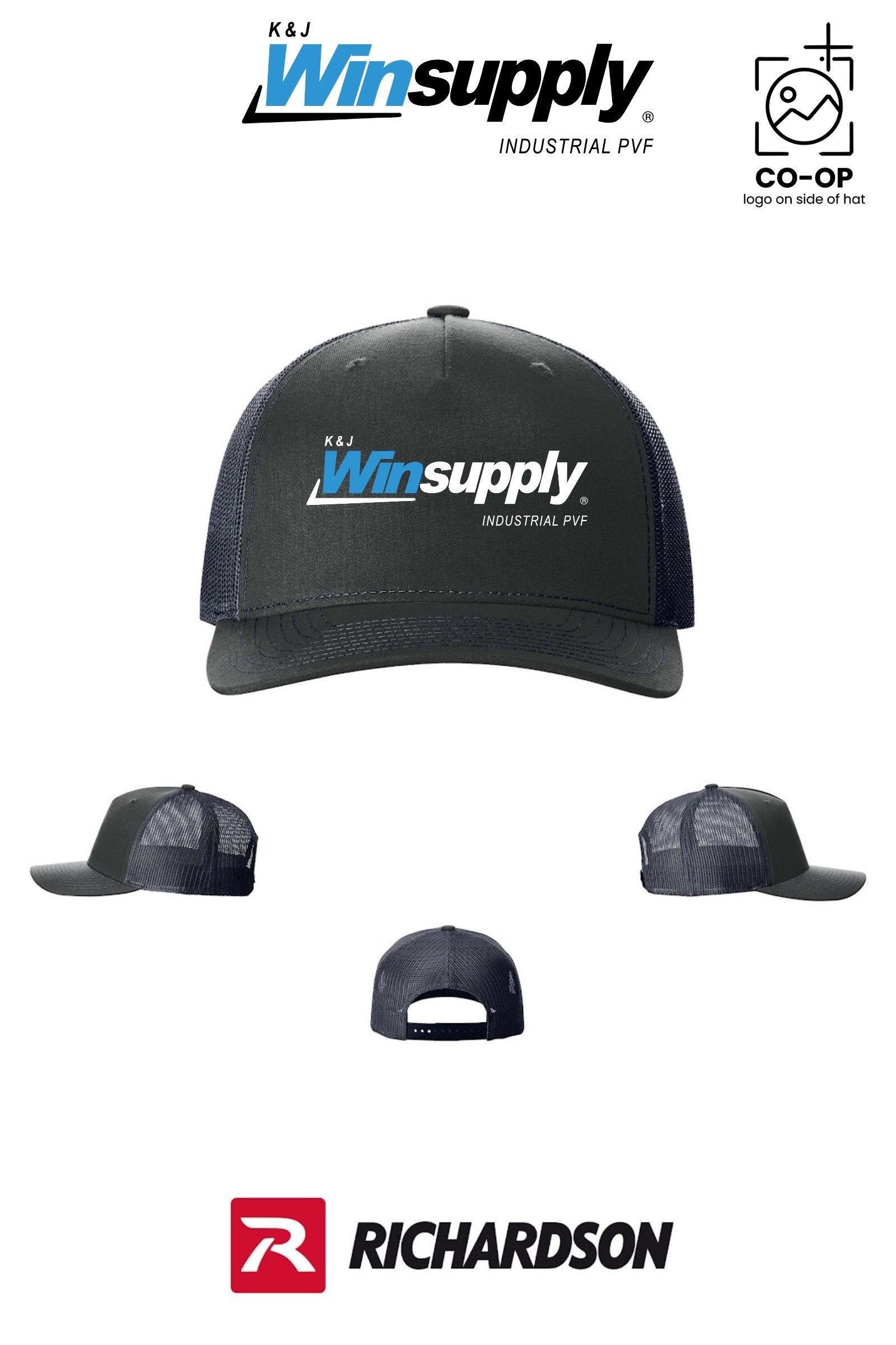 Richardson 112FP Five-Panel Trucker - K & J Winsupply, Industrial PVF