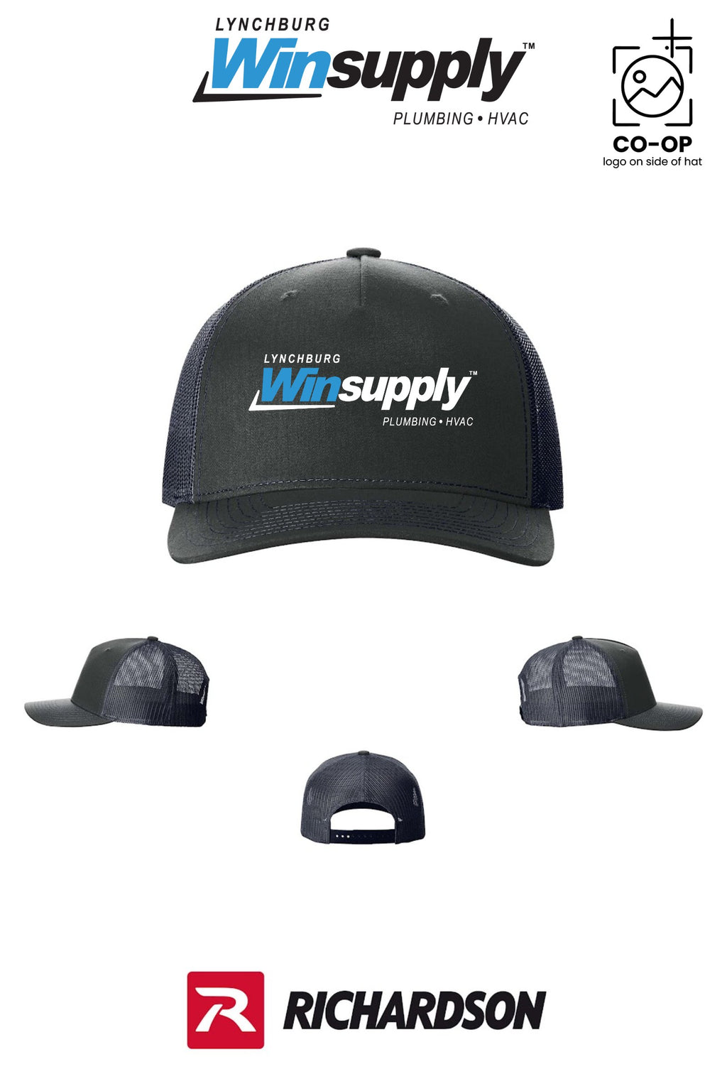 Richardson 112FP Five-Panel Trucker - Lynchburg Winsupply