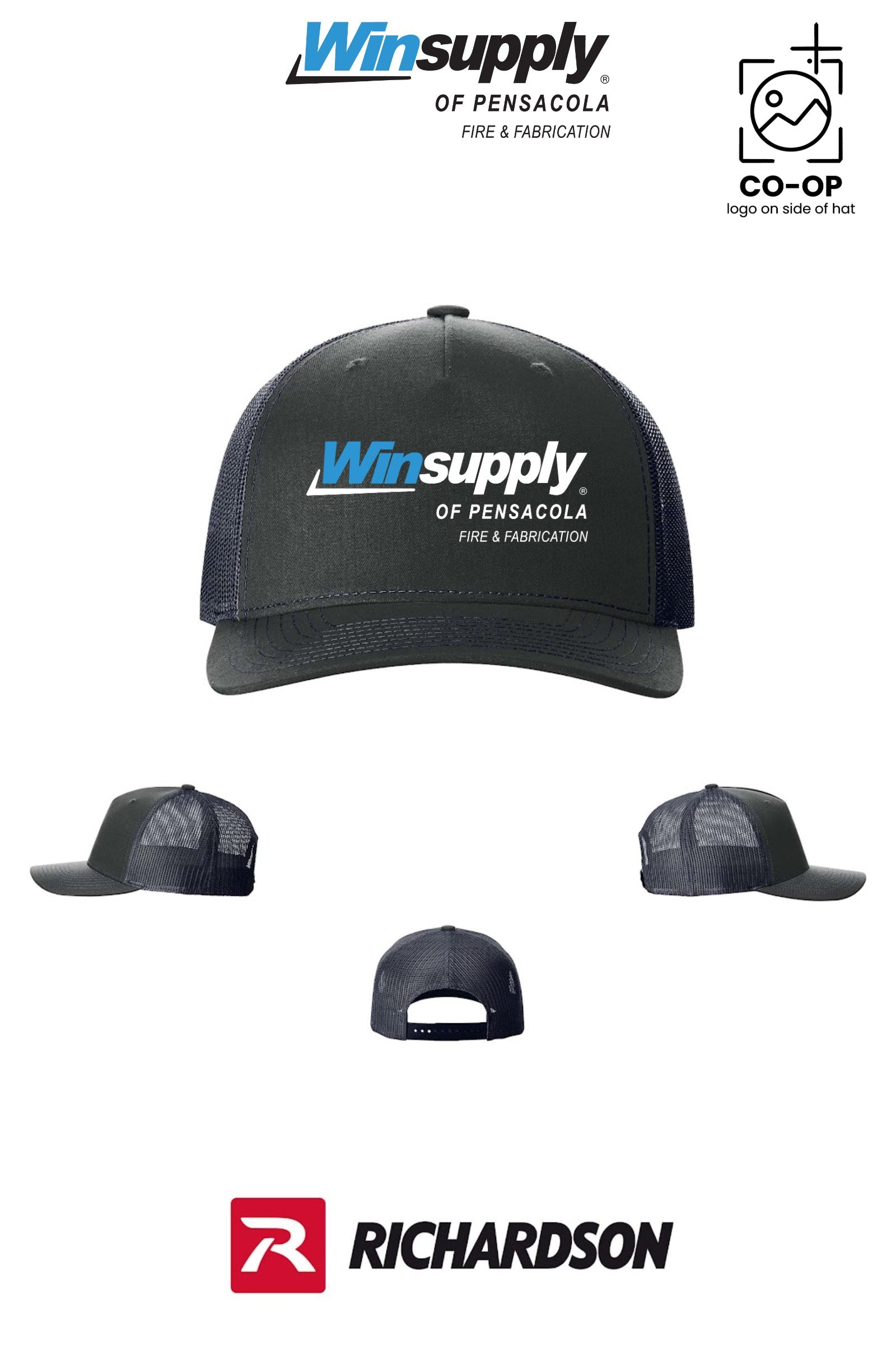 Richardson 112FP Five-Panel Trucker - Winsupply Pensacola Fire & Fabrication
