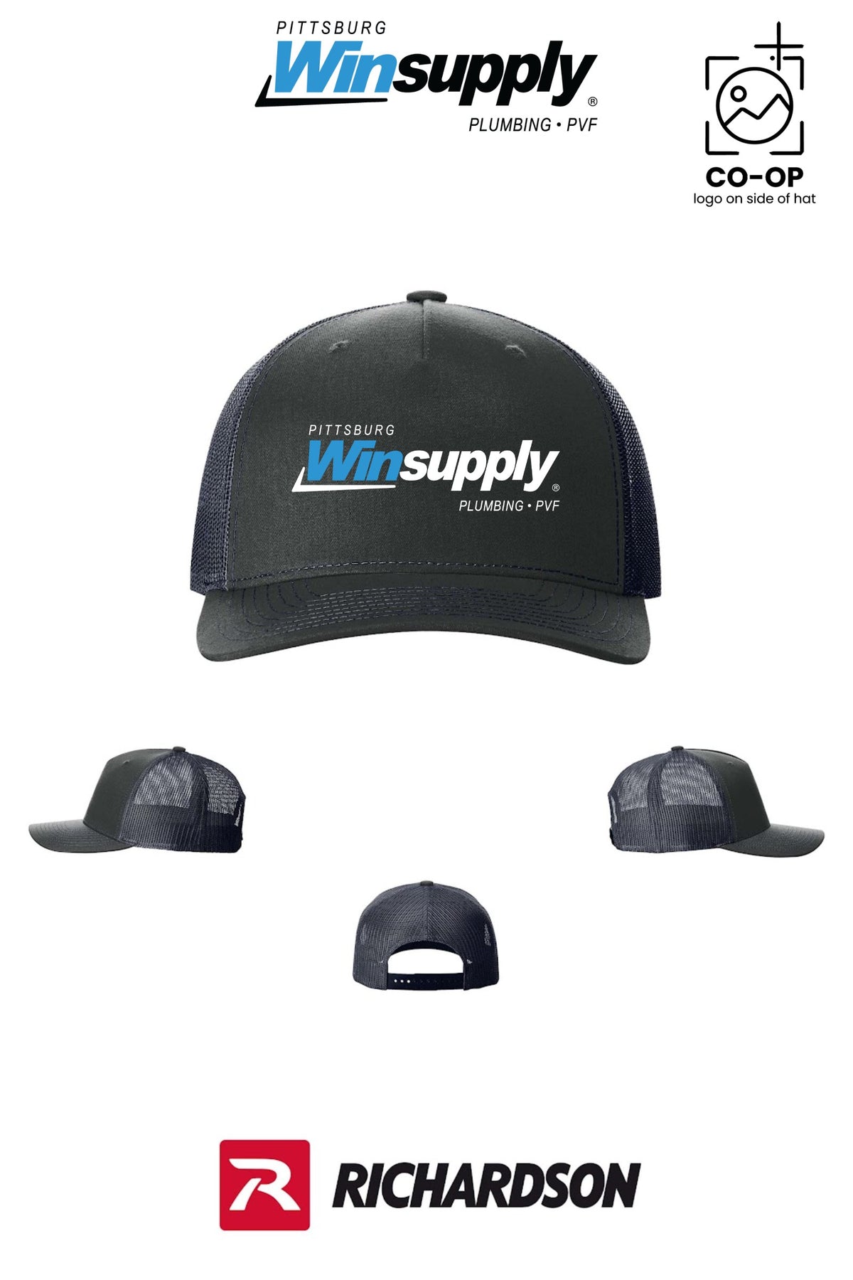 Richardson 112FP Five-Panel Trucker - Pittsburg Winsupply