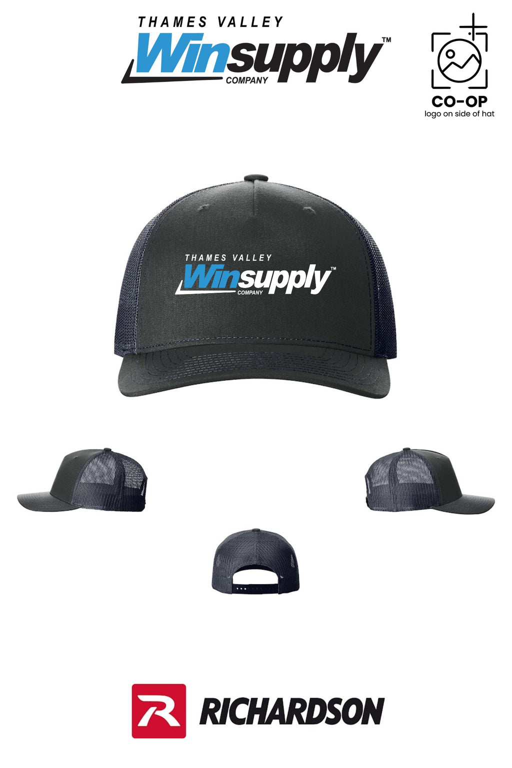 Richardson 112FP Five-Panel Trucker - Thames Valley Winsupply