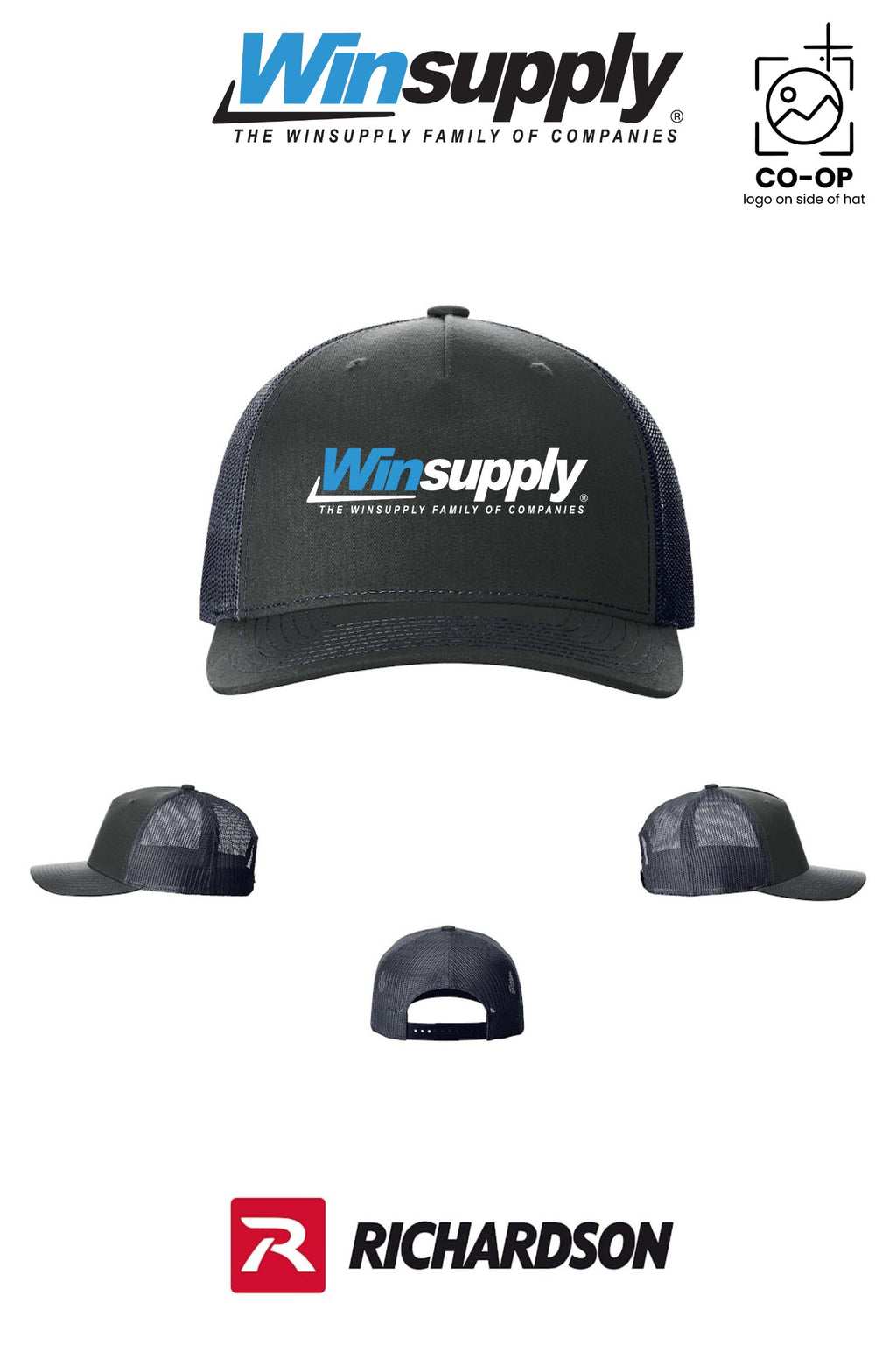 Richardson 112FP Five-Panel Trucker - Winsupply of West Hartford