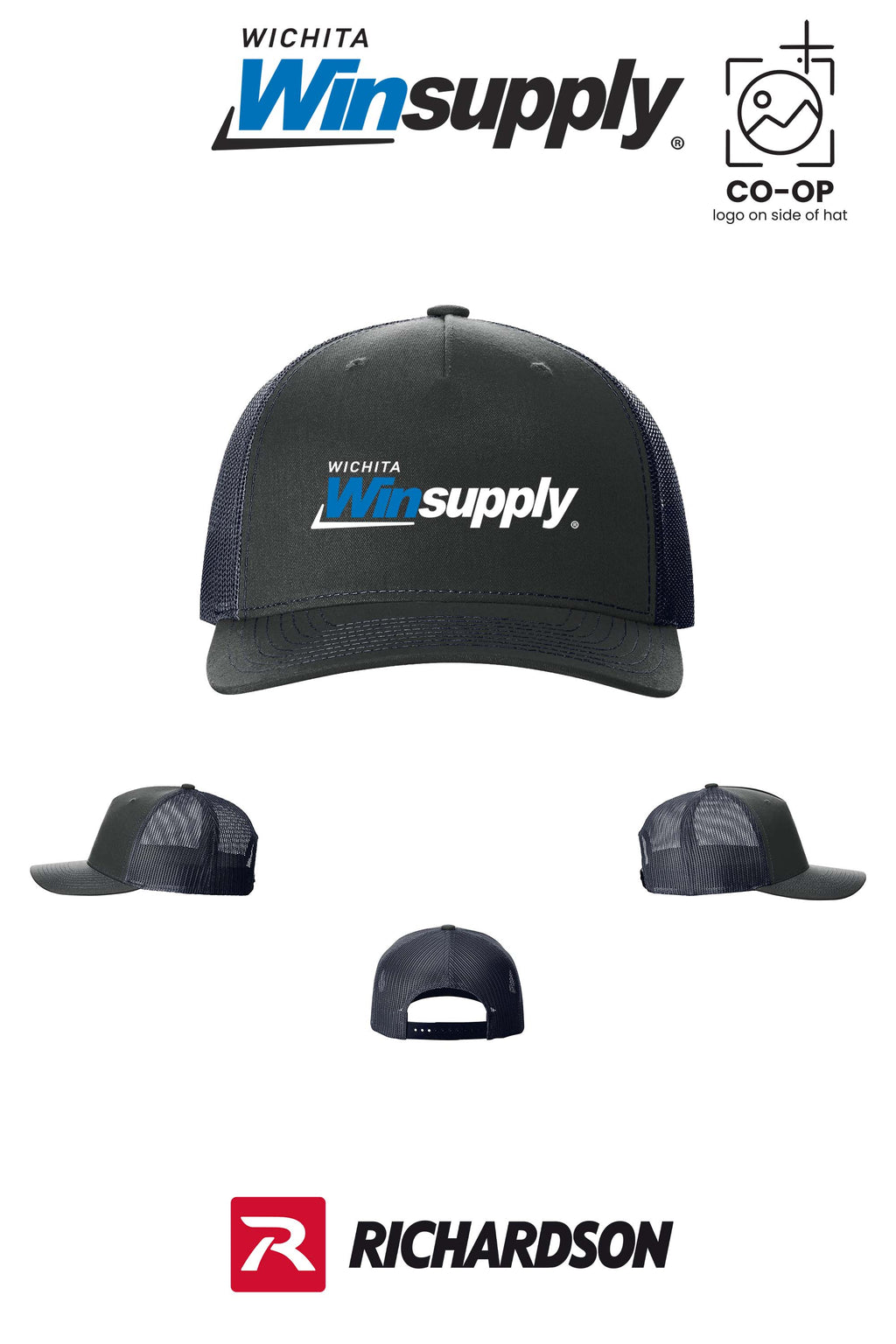 Richardson 112FP Five-Panel Trucker - Wichita Winsupply