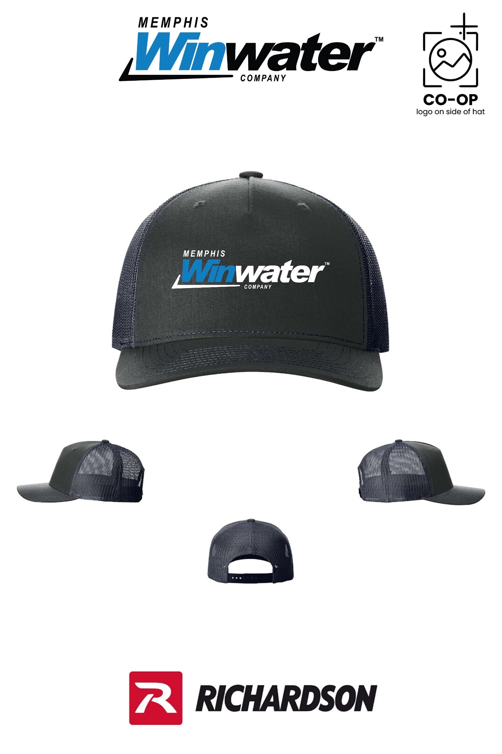 Richardson 112FP Five-Panel Trucker - Memphis Winwater