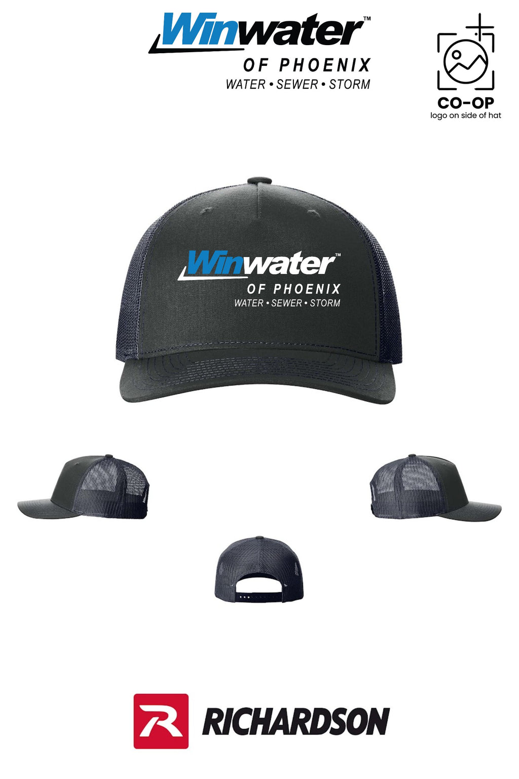 Richardson 112FP Five-Panel Trucker - Winwater of Phoenix