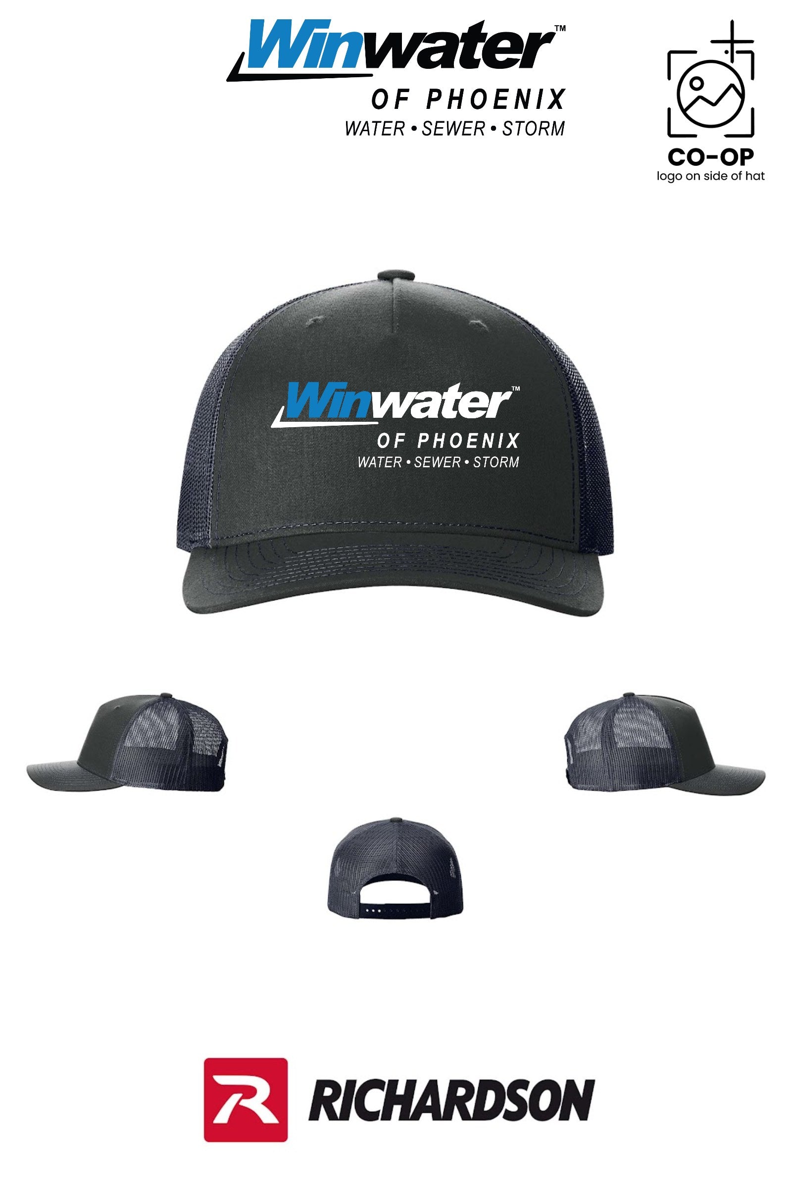 Richardson 112FP Five-Panel Trucker - Winwater of Phoenix