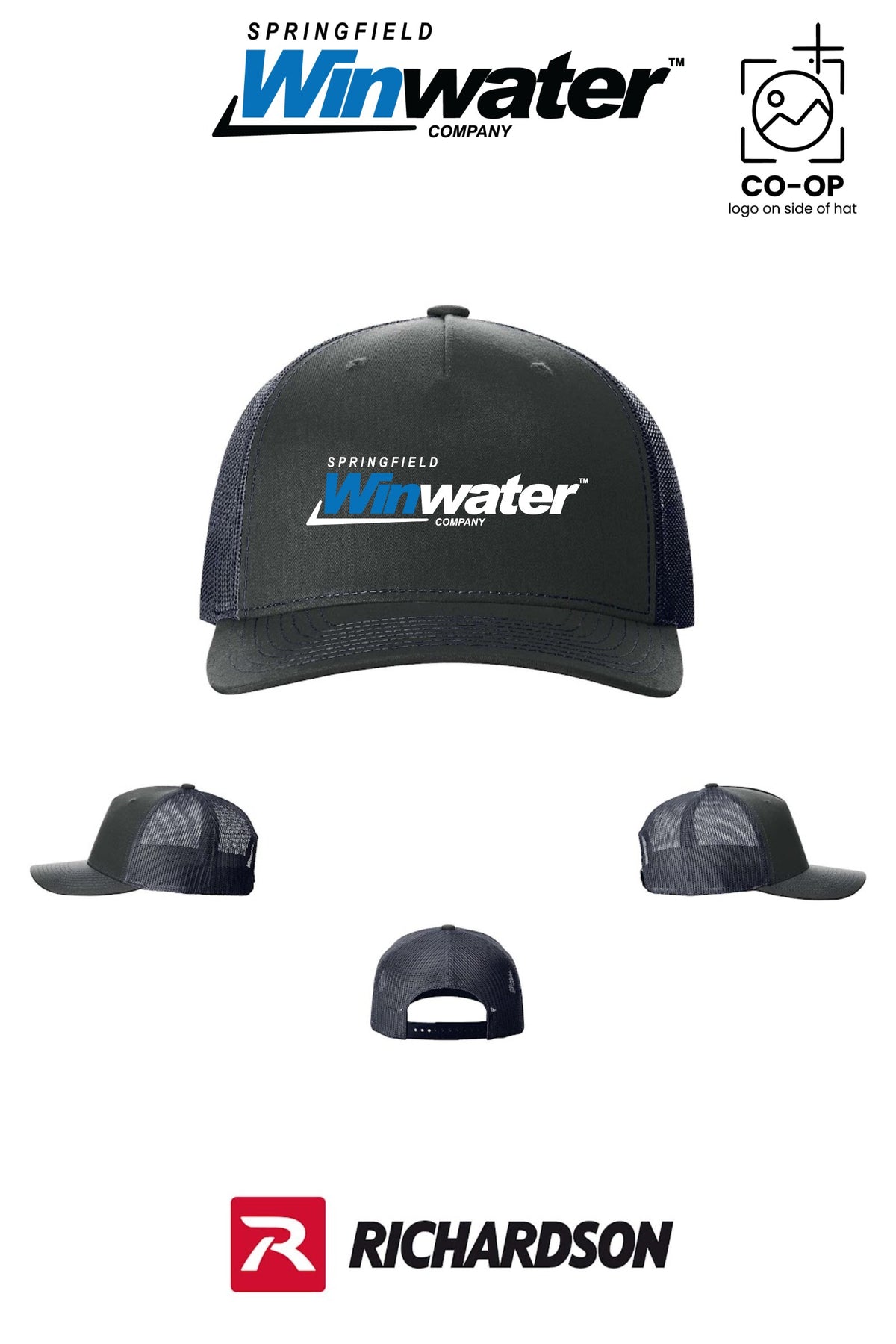 Richardson 112FP Five-Panel Trucker - Springfield Winwater