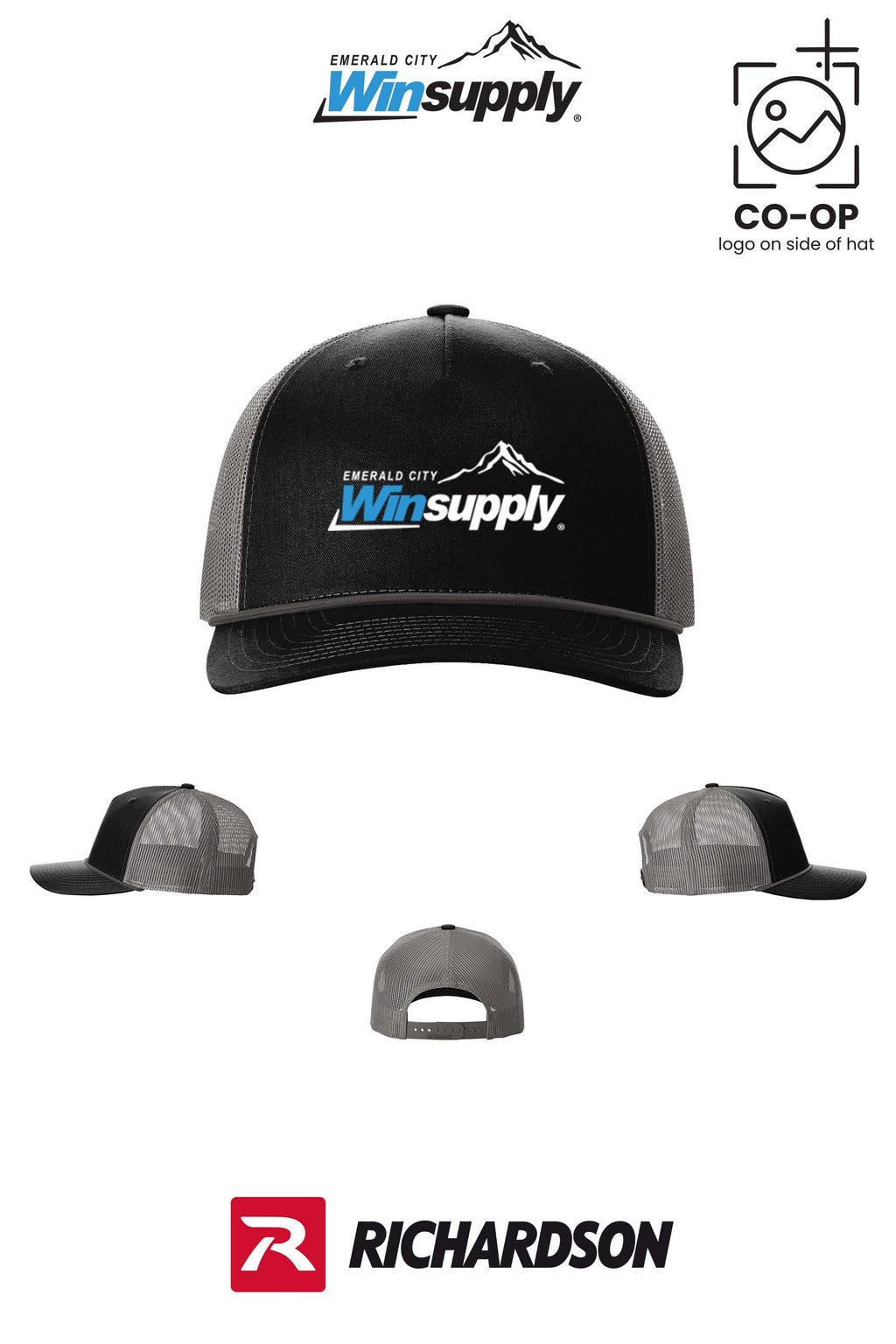 Richardson 112FPR Five-Panel with Rope - Winsupply Emerald City