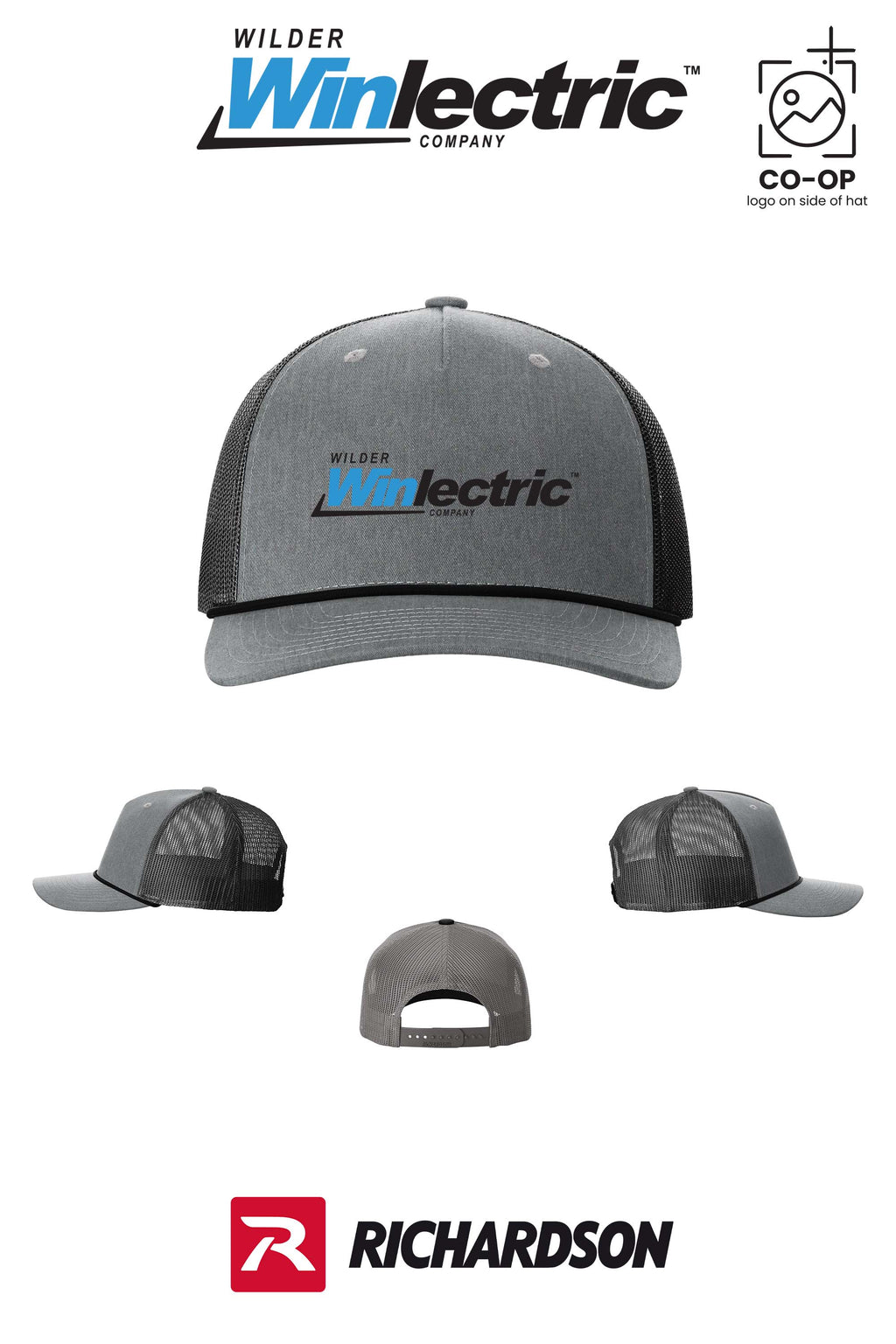 Richardson 112FPR Five-Panel with Rope - Wilder Winlectric