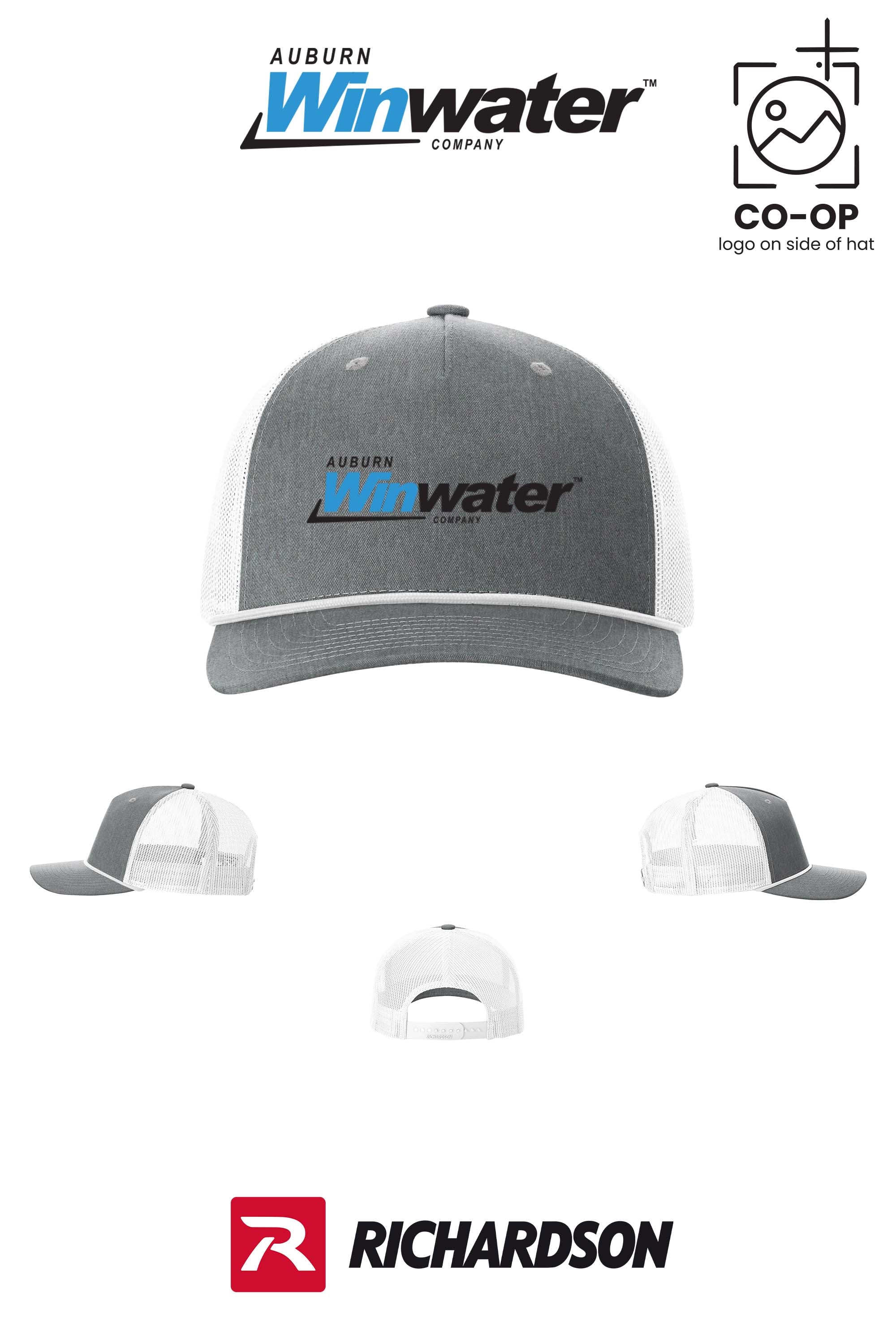Richardson 112FPR Five-Panel with Rope - Auburn Winwater