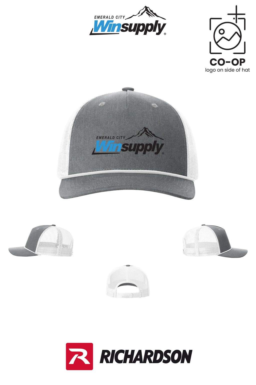 Richardson 112FPR Five-Panel with Rope - Winsupply Emerald City