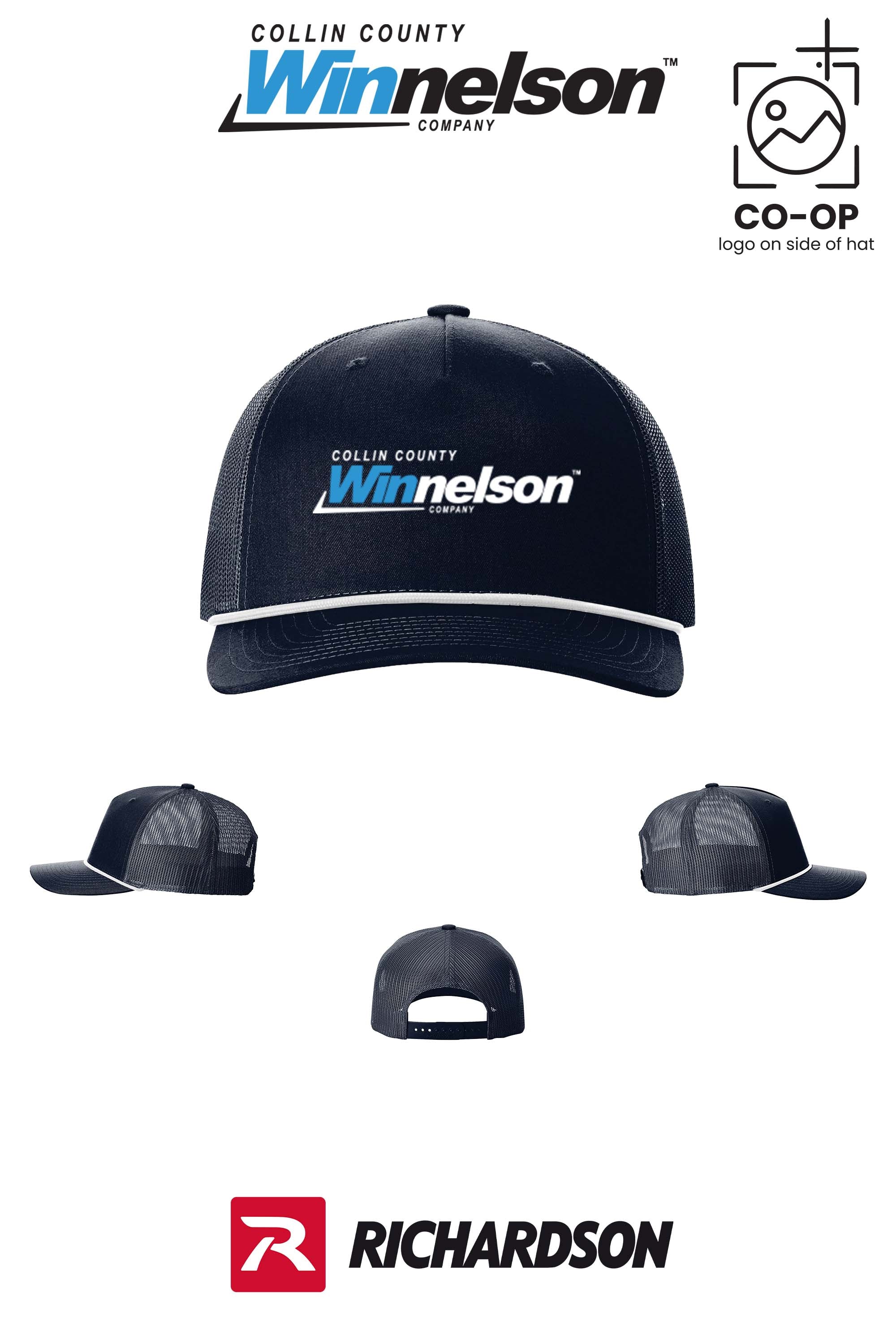 Richardson 112FPR Five-Panel with Rope - Collin County Winnelson