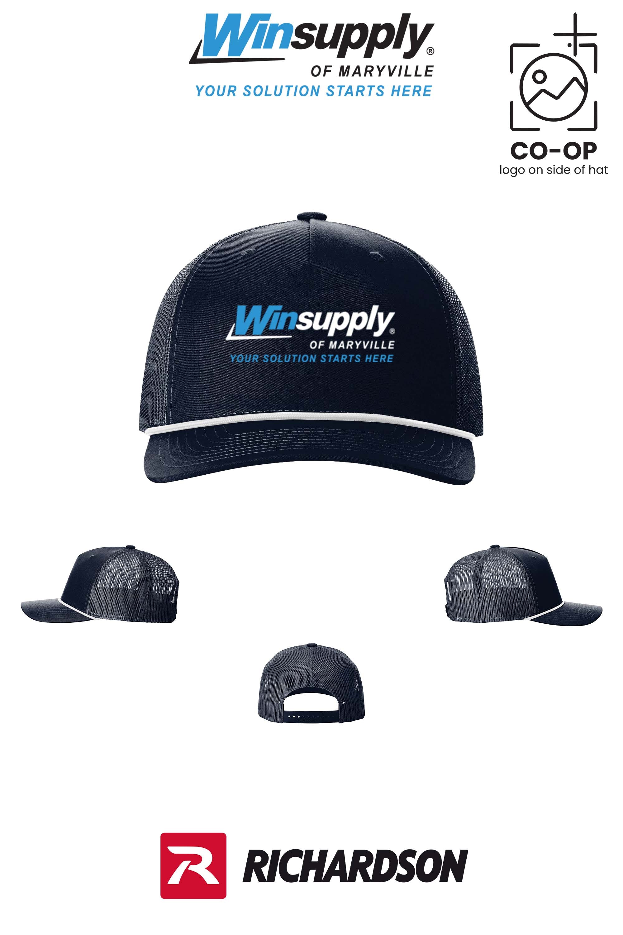 Richardson 112FPR Five-Panel with Rope - Winsupply of Maryville