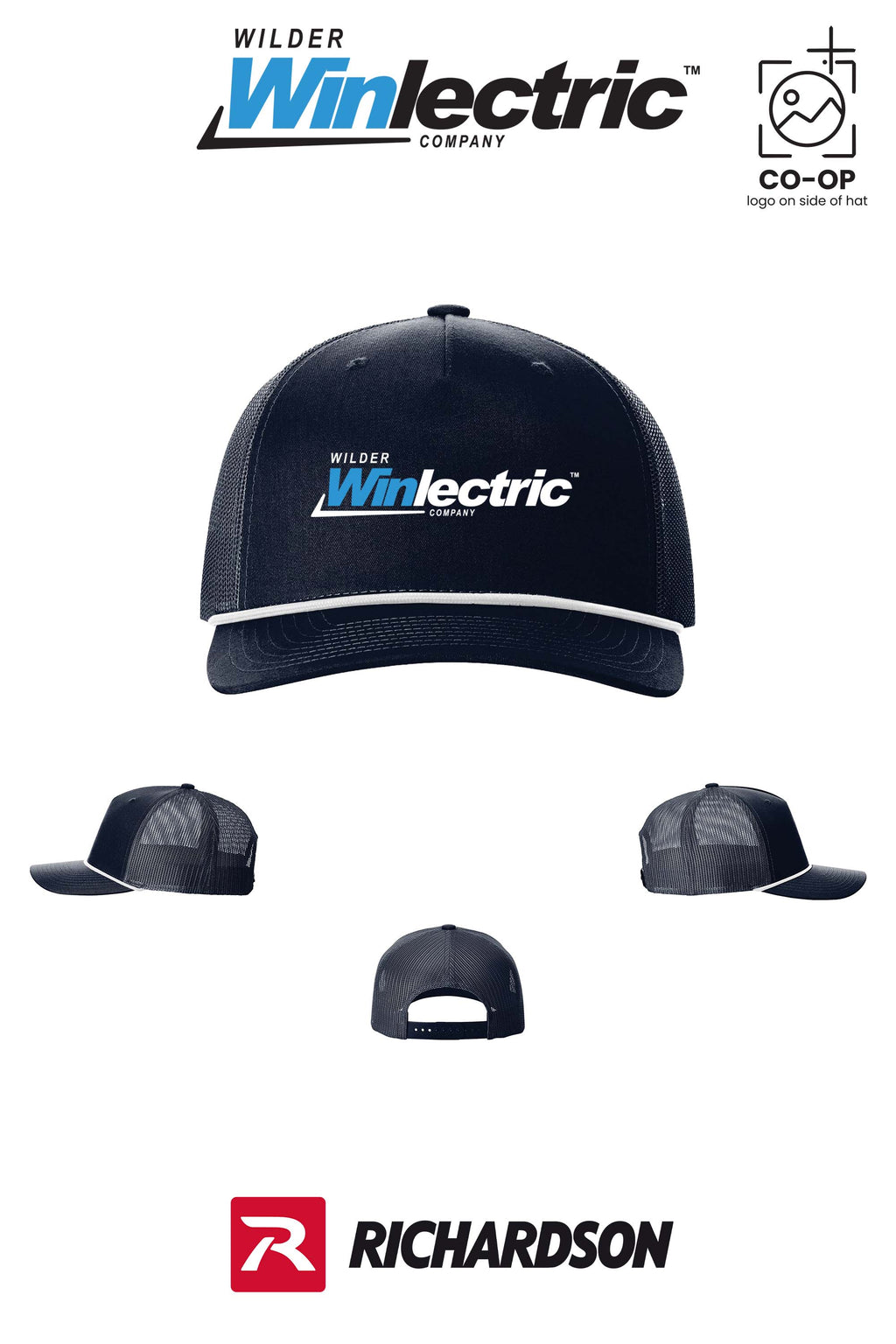 Richardson 112FPR Five-Panel with Rope - Wilder Winlectric