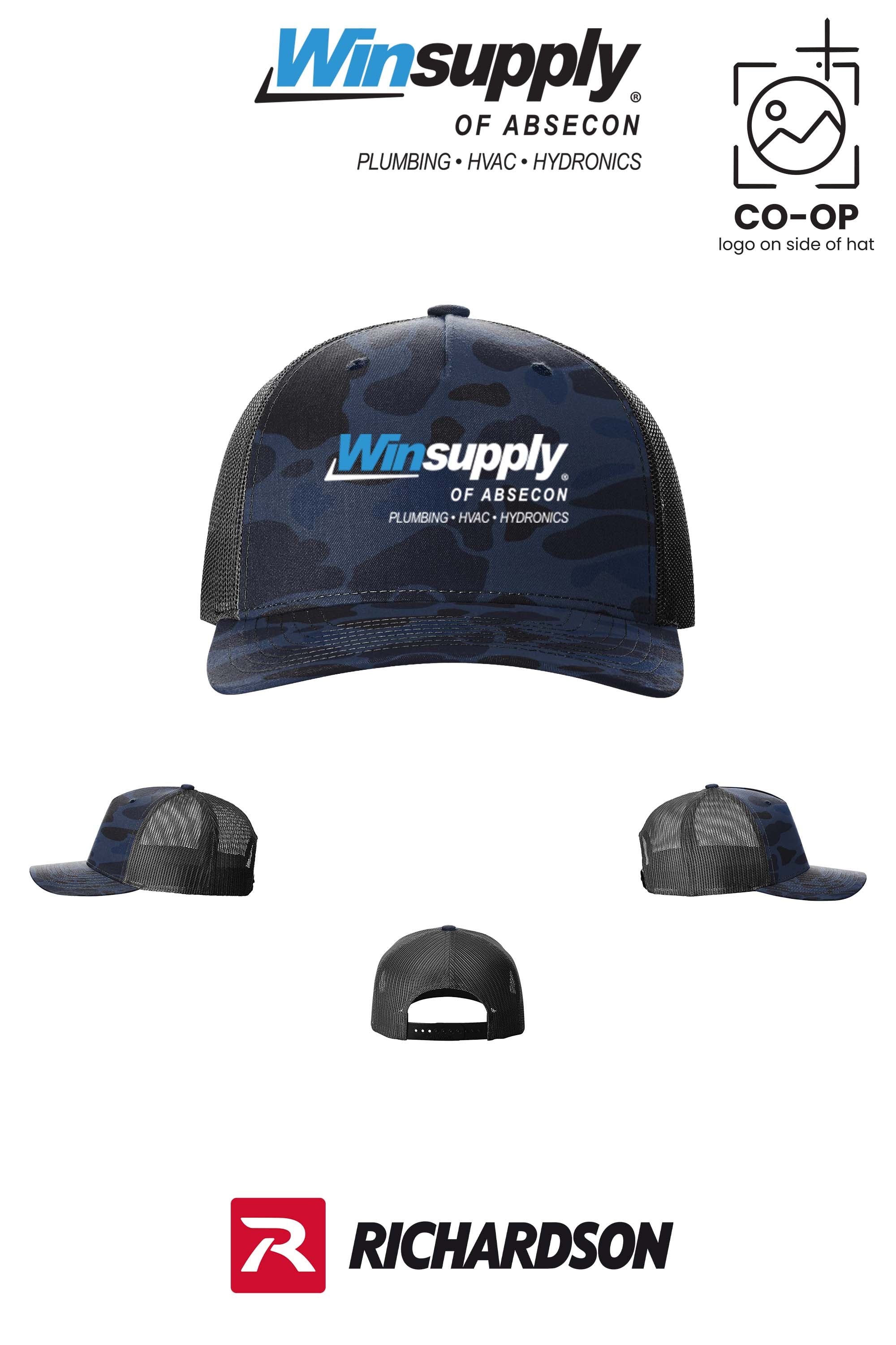 Richardson 112PFP Printed Five-Panel Trucker - Winsupply of Absecon