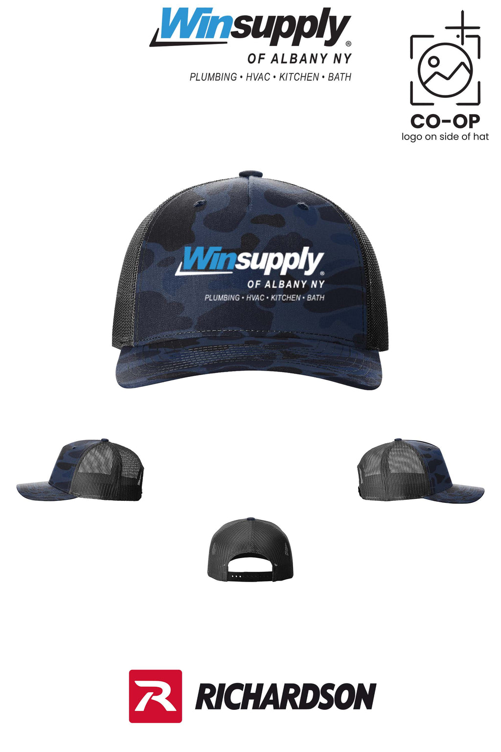 Richardson 112PFP Printed Five-Panel Trucker - Winsupply of Albany NY
