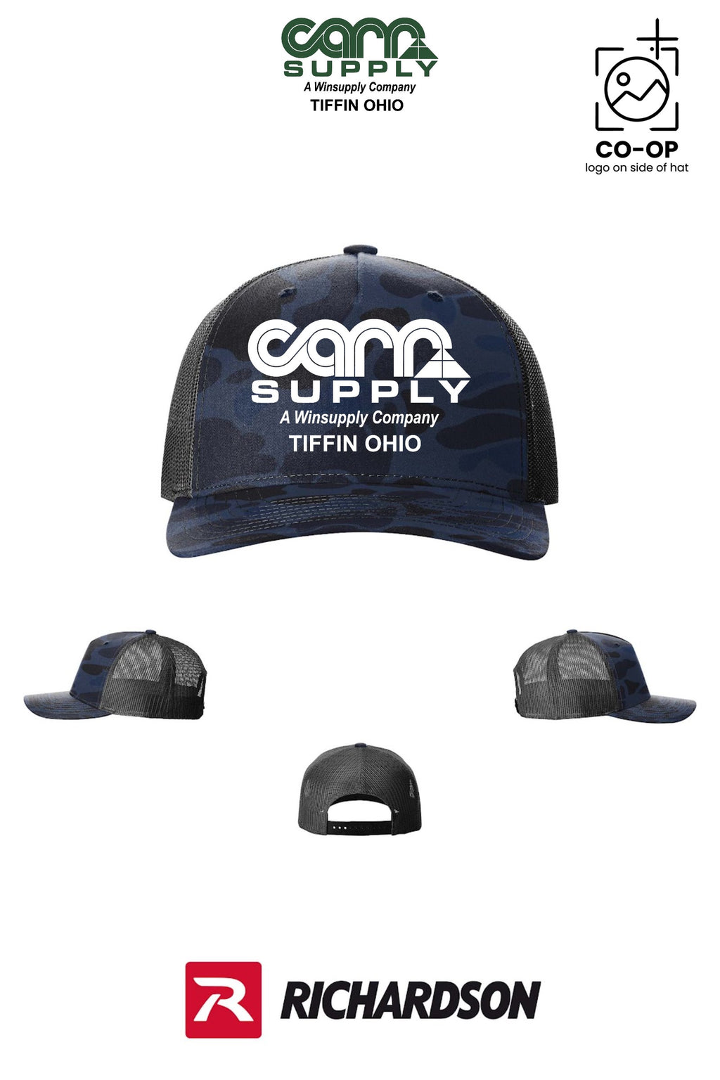 Richardson 112PFP Printed Five-Panel Trucker - Carr Supply - Tiffin