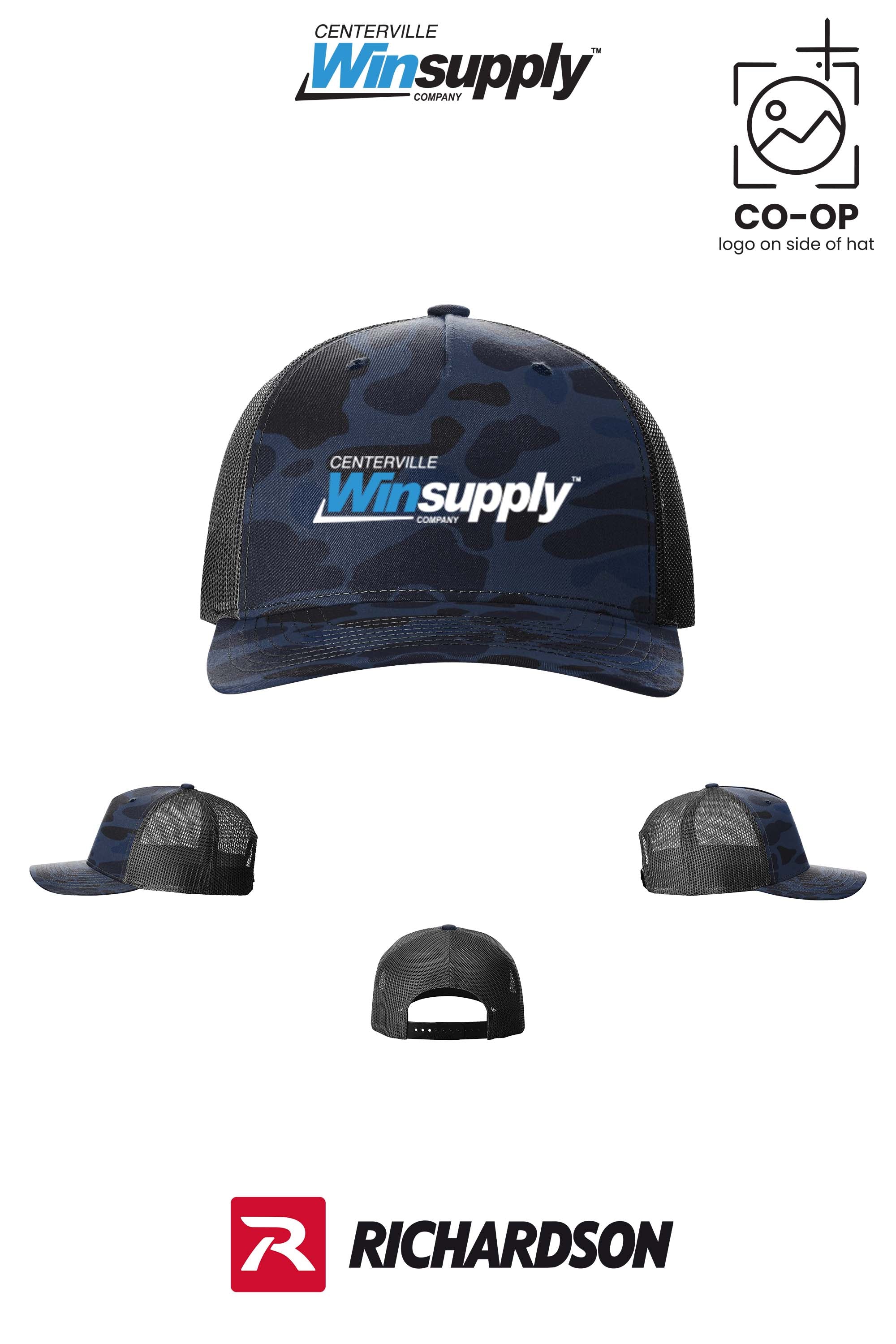 Richardson 112PFP Printed Five-Panel Trucker - Winsupply Centerville OH