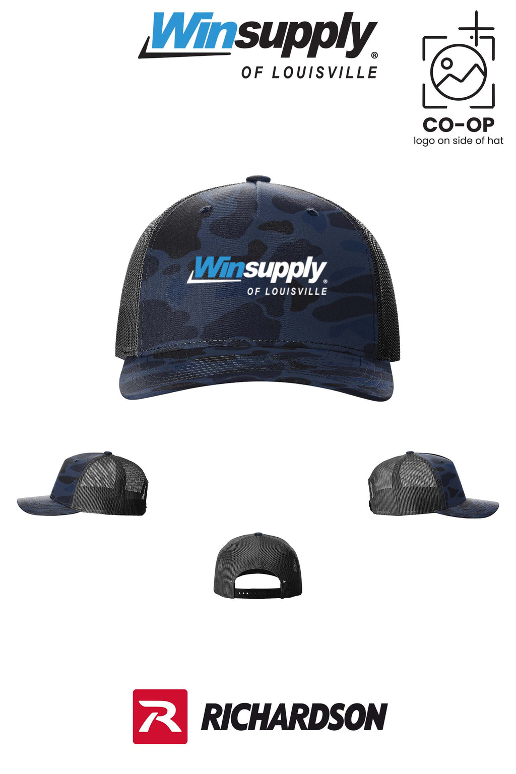 Richardson 112PFP Printed Five-Panel Trucker - Winsupply of Louisville KY