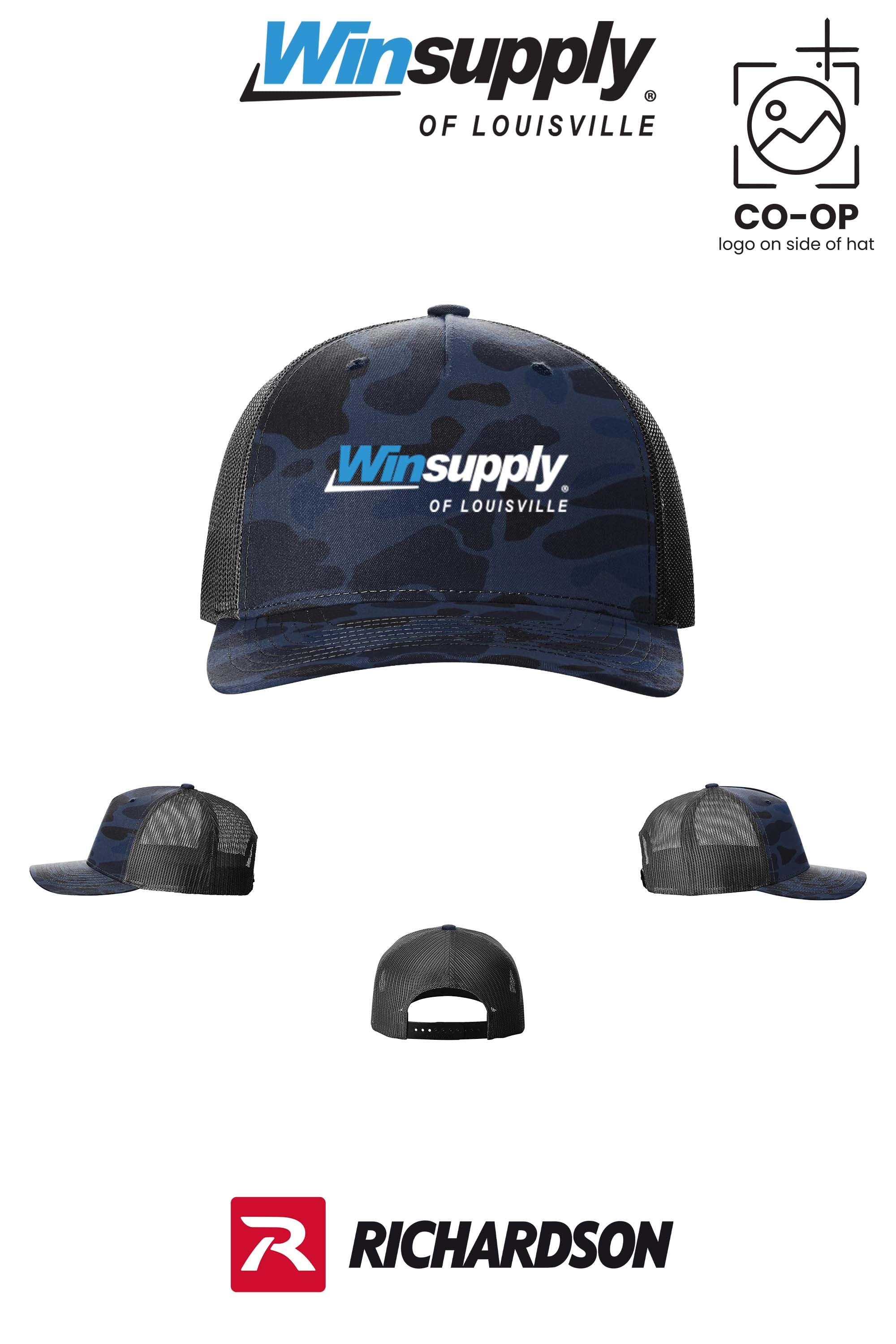 Richardson 112PFP Printed Five-Panel Trucker - Winsupply of Louisville KY