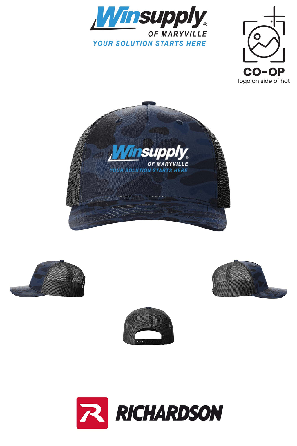 Richardson 112PFP Printed Five-Panel Trucker - Winsupply of Maryville