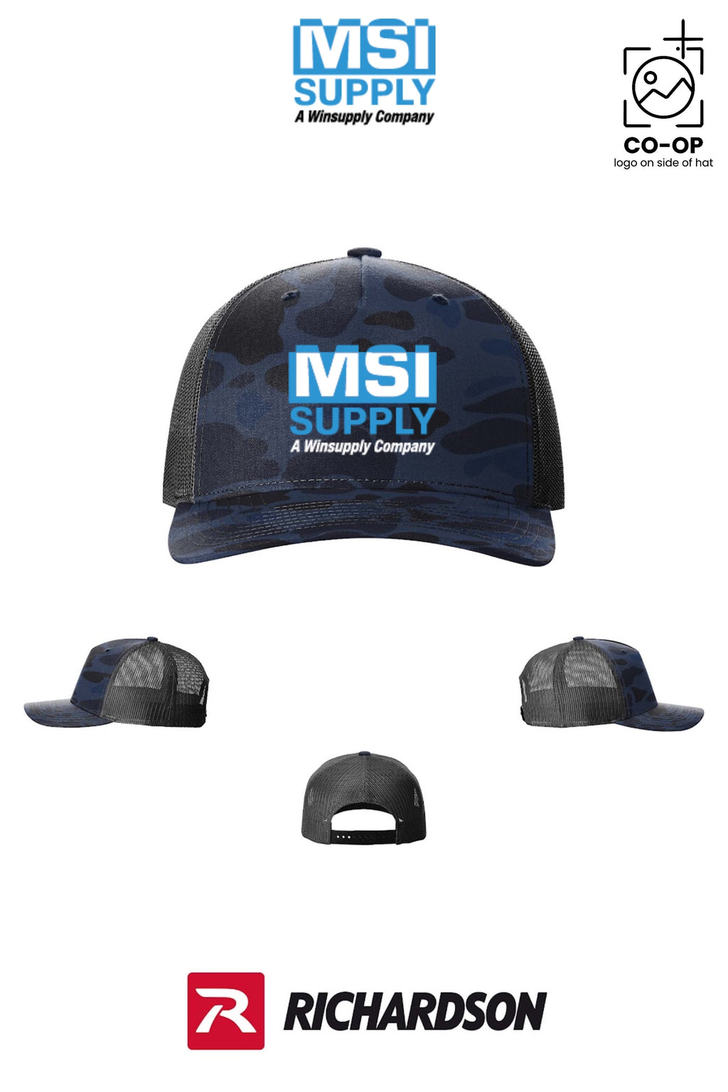 Richardson 112PFP Printed Five-Panel Trucker - MSI Supply Houston