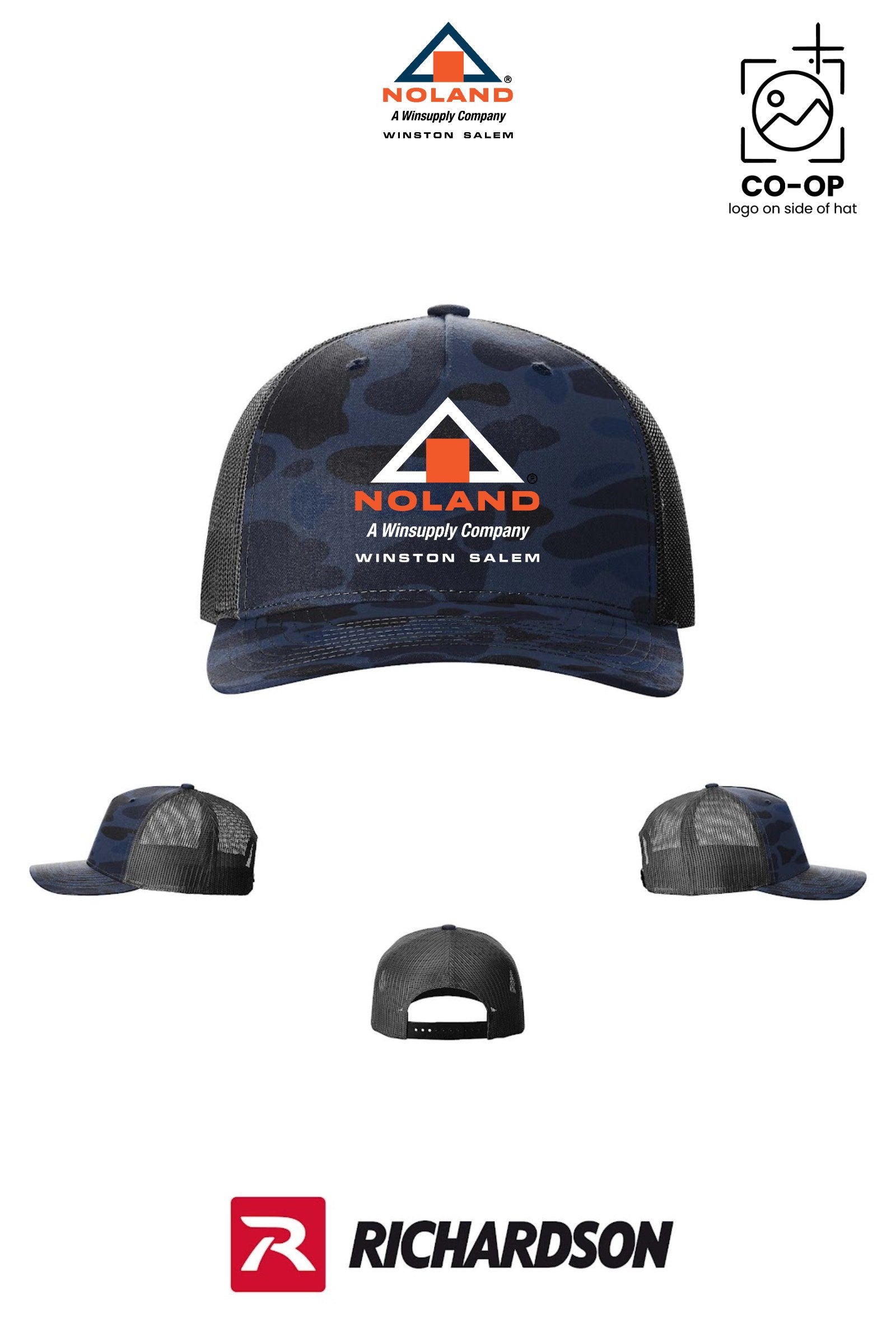 Richardson 112PFP Printed Five-Panel Trucker - Winston Salem Noland