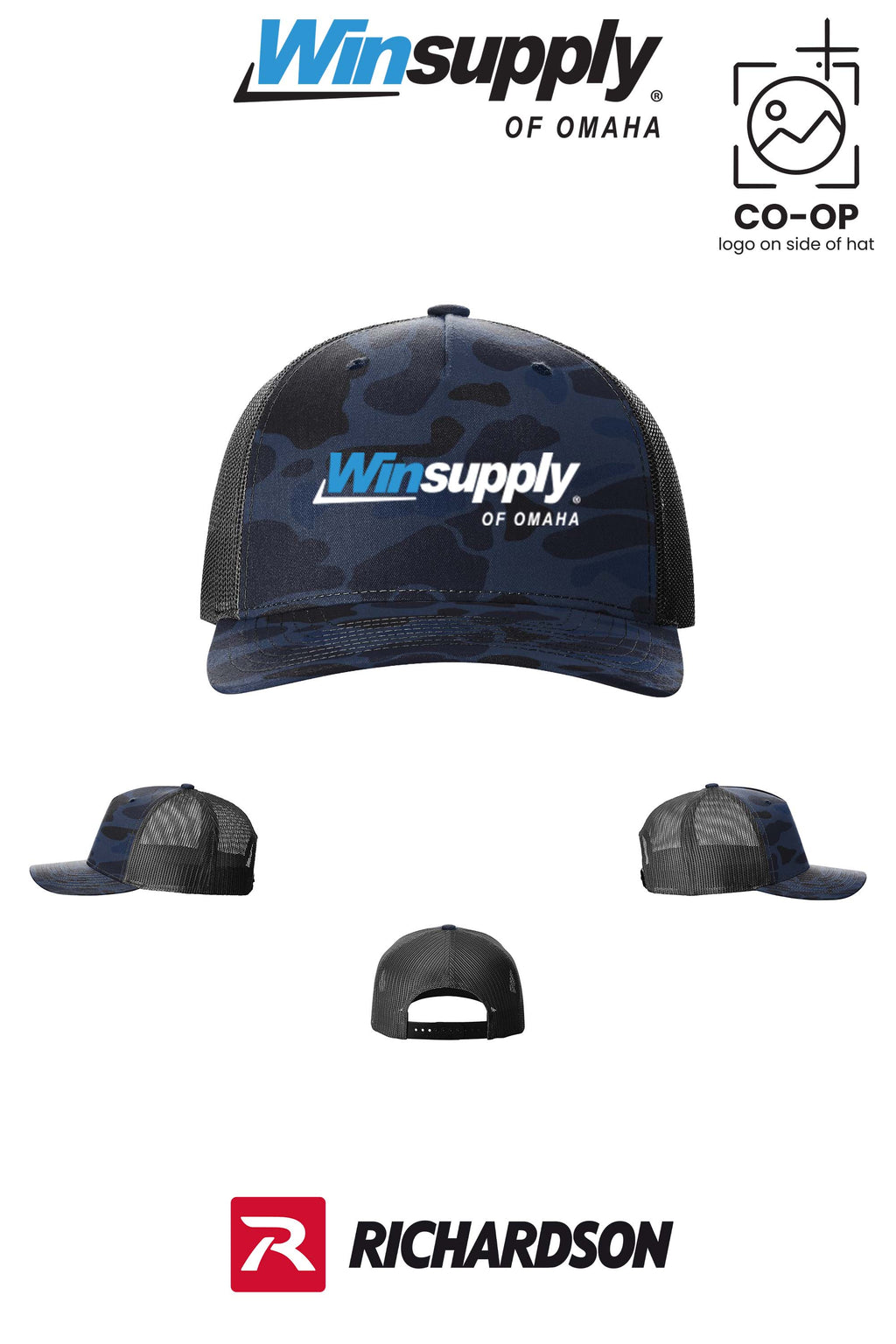 Richardson 112PFP Printed Five-Panel Trucker - Winsupply of Omaha