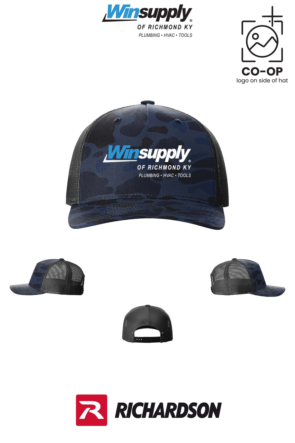 Richardson 112PFP Printed Five-Panel Trucker - Winsupply of Richmond KY