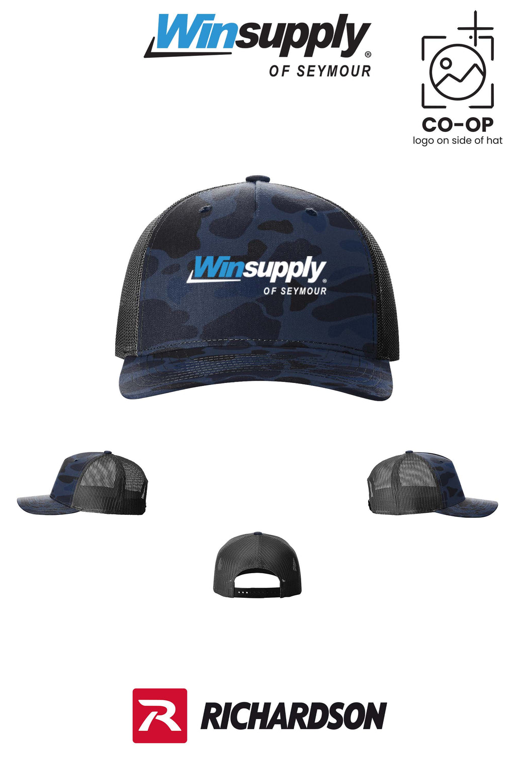 Richardson 112PFP Printed Five-Panel Trucker - Winsupply of Seymour IN