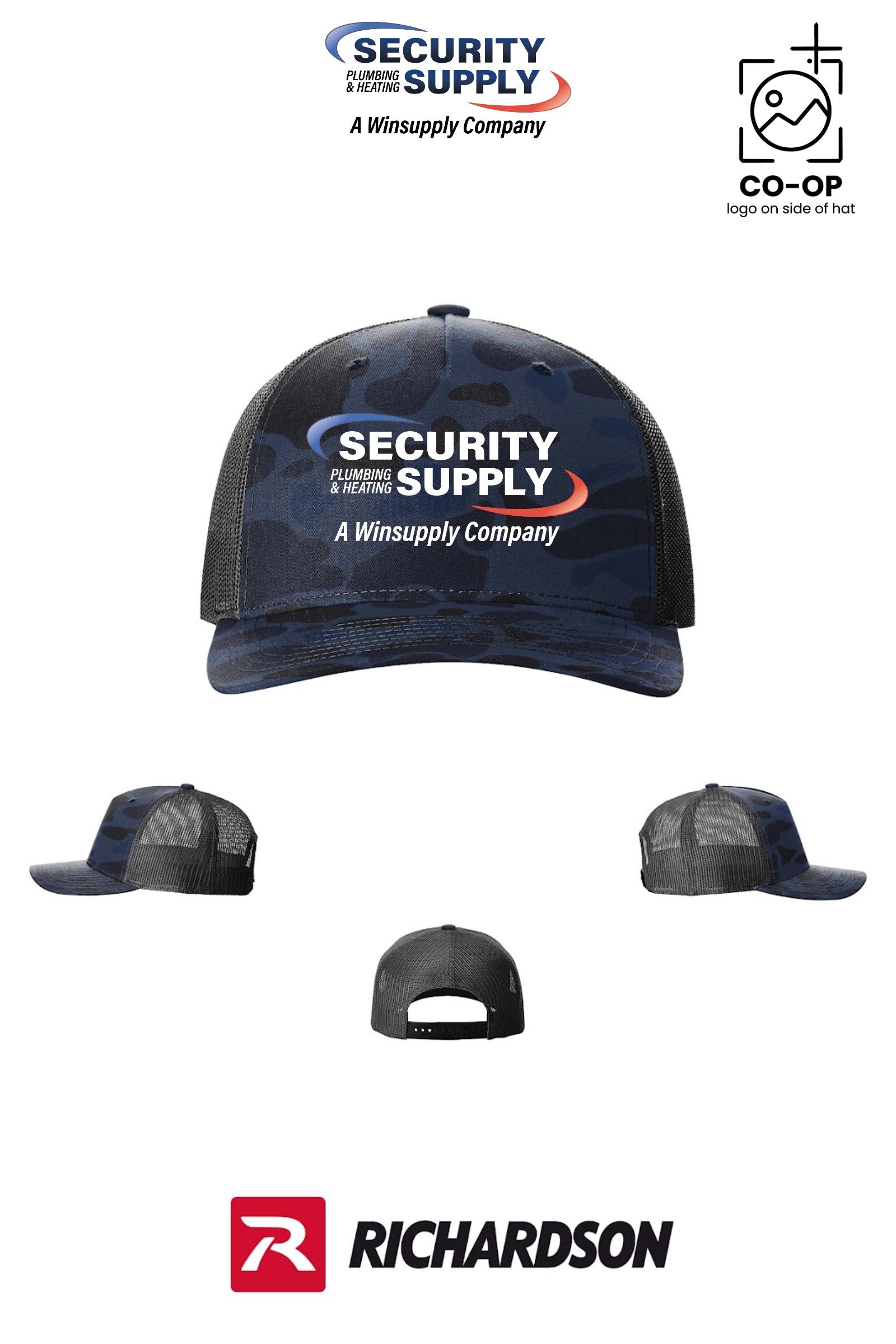 Richardson 112PFP Printed Five-Panel Trucker - SPHS Watertown