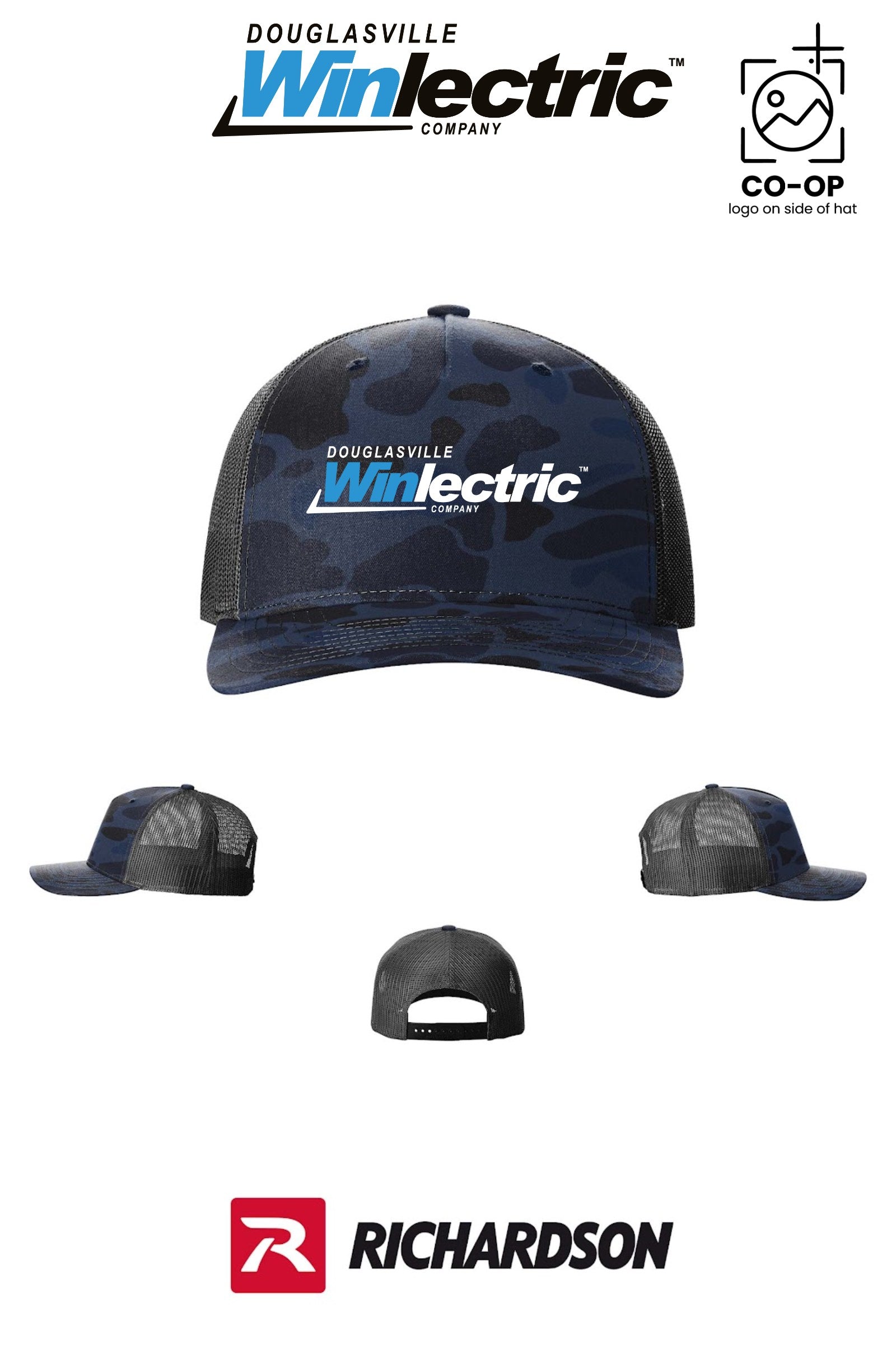 Richardson 112PFP Printed Five-Panel Trucker - Douglasville Winlectric
