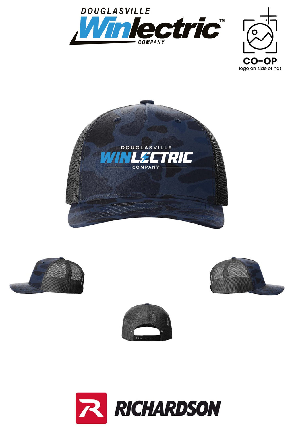 Richardson 112PFP Printed Five-Panel Trucker - Douglasville Winlectric