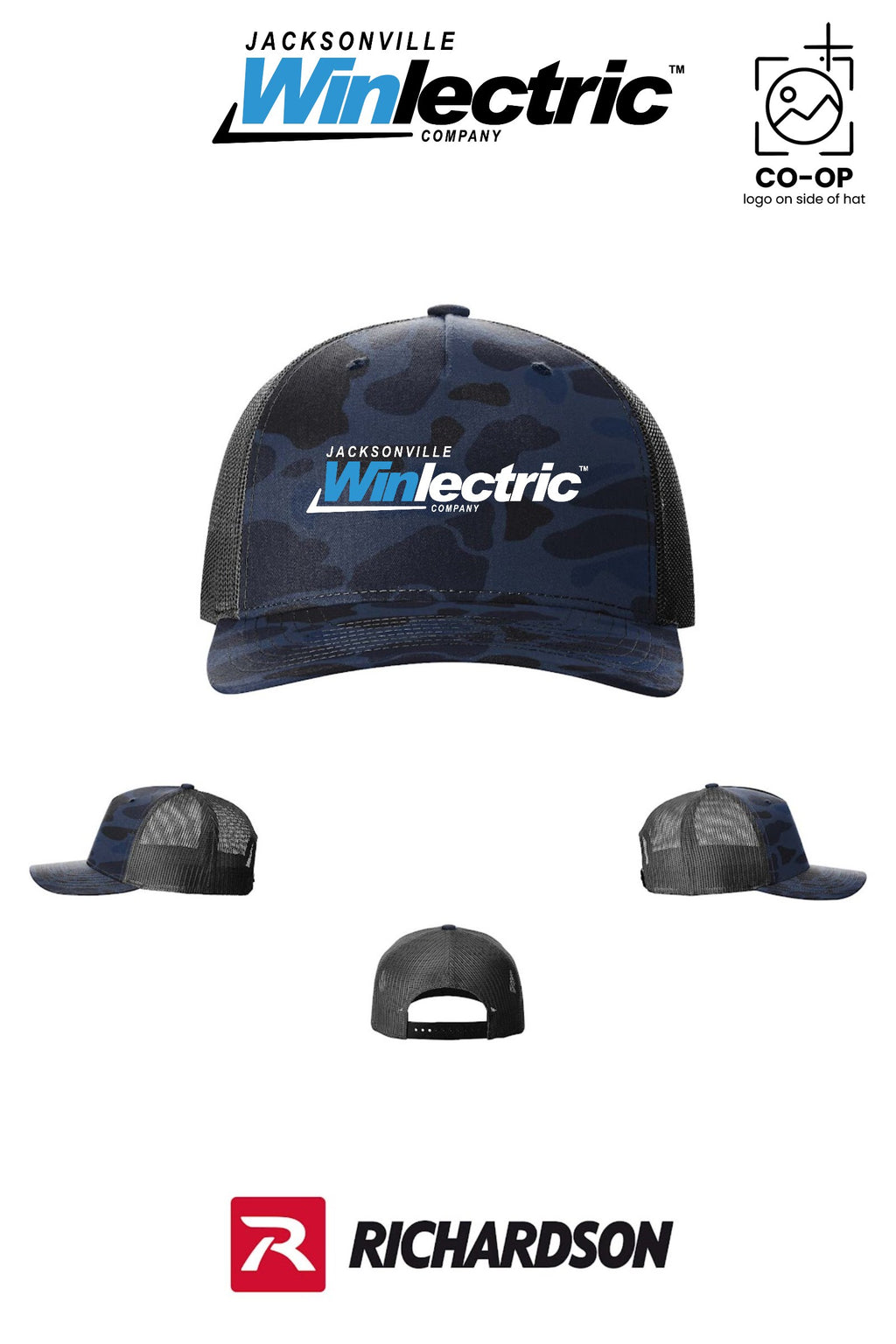 Richardson 112PFP Printed Five-Panel Trucker - Jacksonville Winlectric