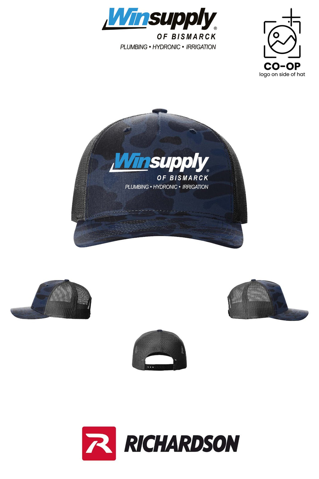 Richardson 112PFP Printed Five-Panel Trucker - Winsupply of Bismarck