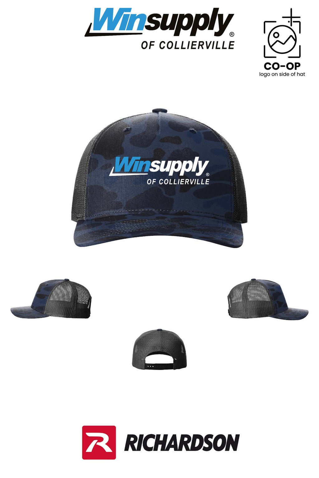 Richardson 112PFP Printed Five-Panel Trucker - Winsupply of Collierville