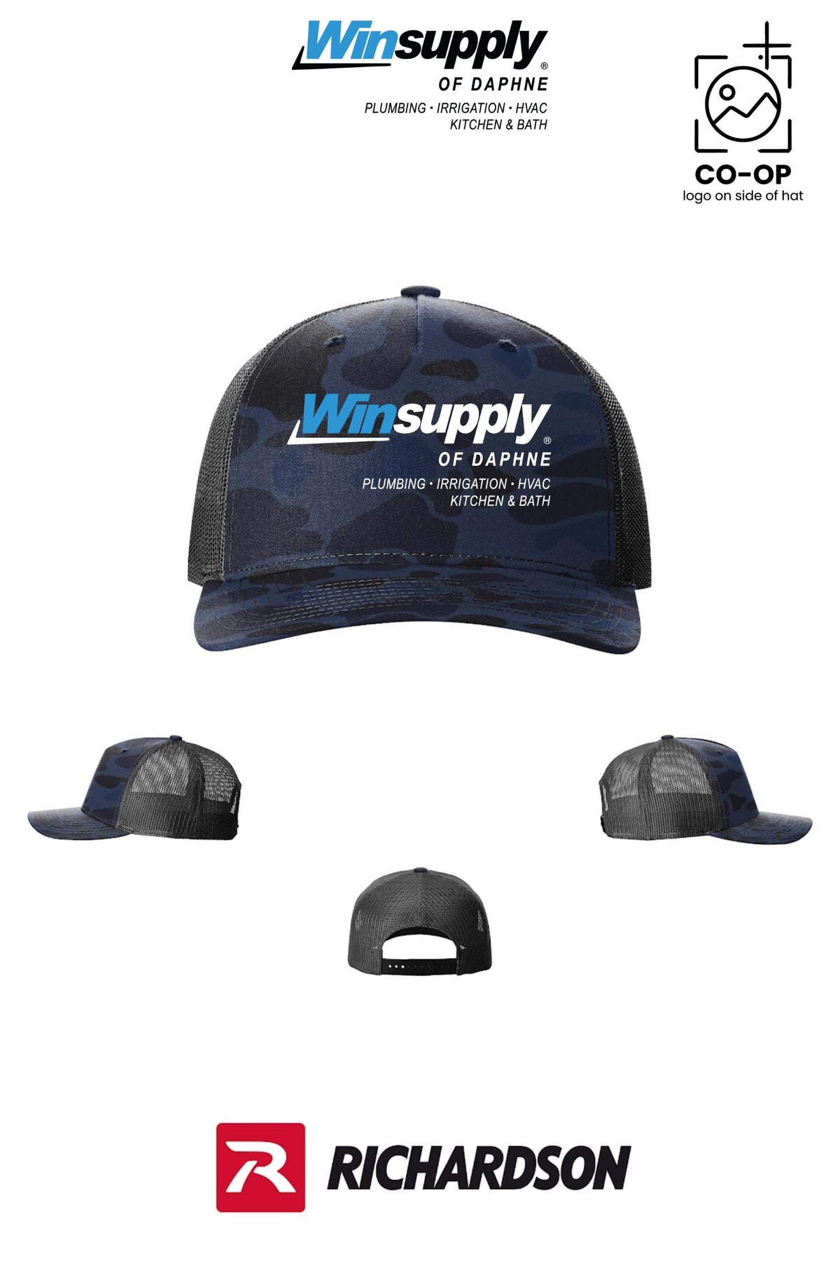 Richardson 112PFP Printed Five-Panel Trucker - Winsupply of Daphne