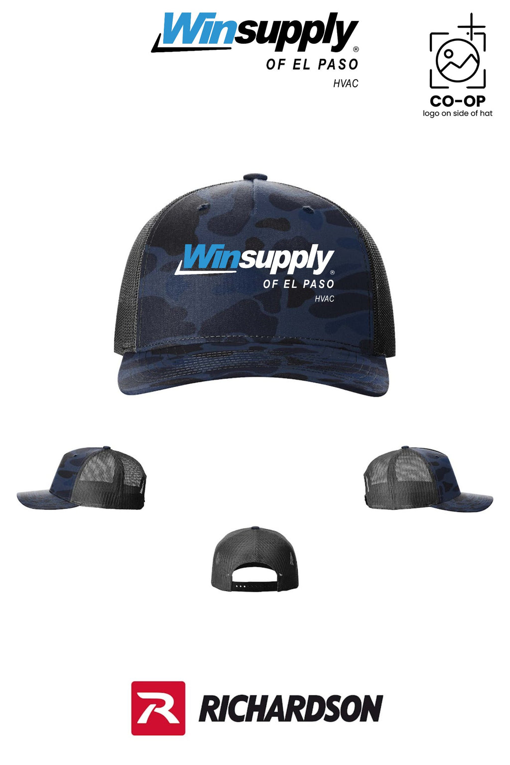 Richardson 112PFP Printed Five-Panel Trucker - Winsupply of El Paso